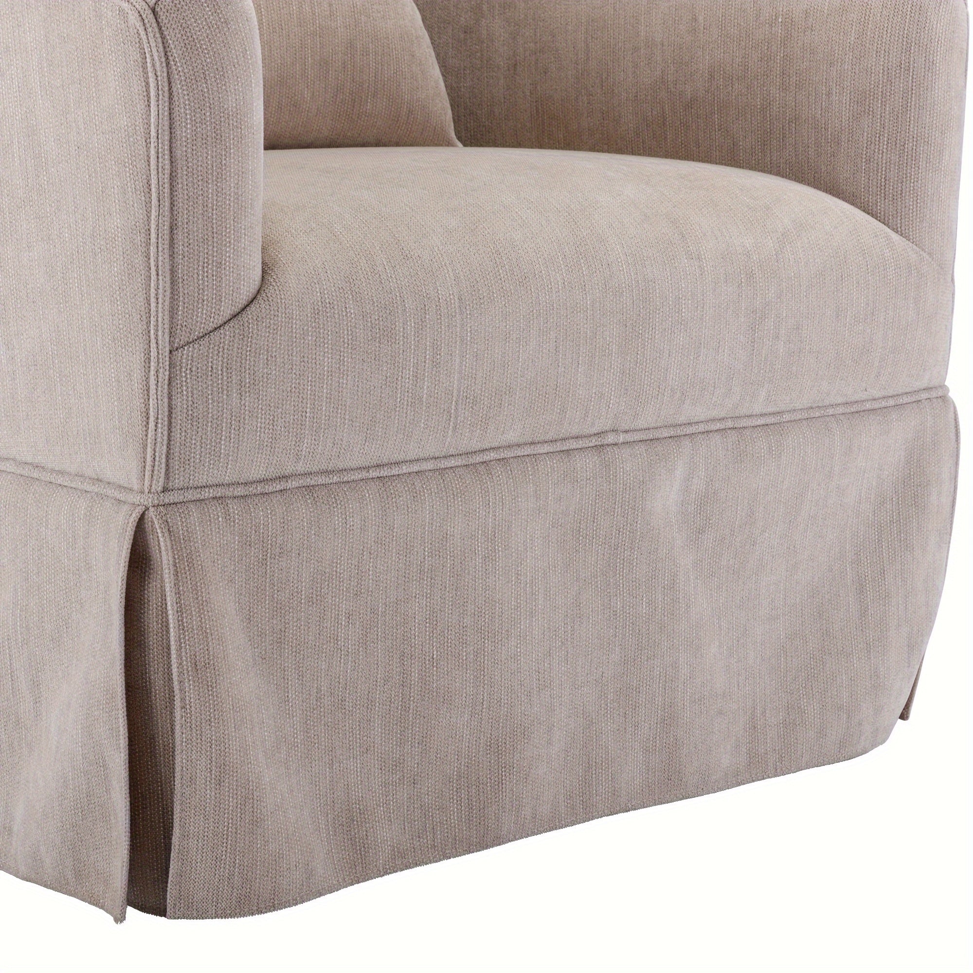 360-degree Swivel Accent Armchair Linen Blend Beige 360-degree Swivel Accent Armchair Linen Blend Beige