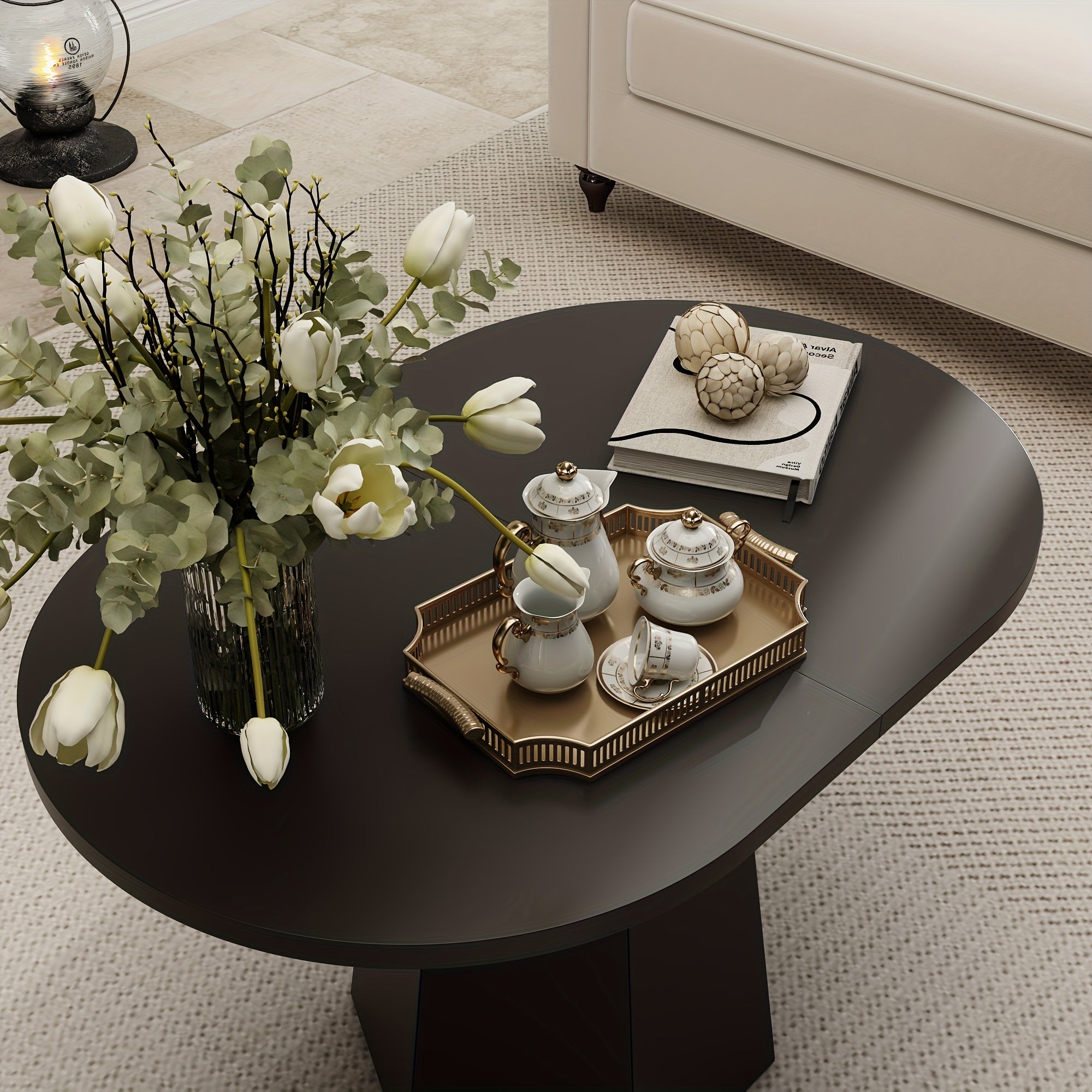 Black All Wood Coffee Table - Exuding Elegance And Simplicity With Great Decorative Appeal