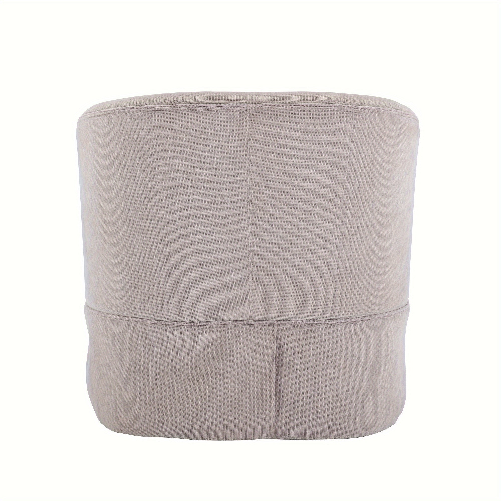 360-degree Swivel Accent Armchair Linen Blend Beige 360-degree Swivel Accent Armchair Linen Blend Beige