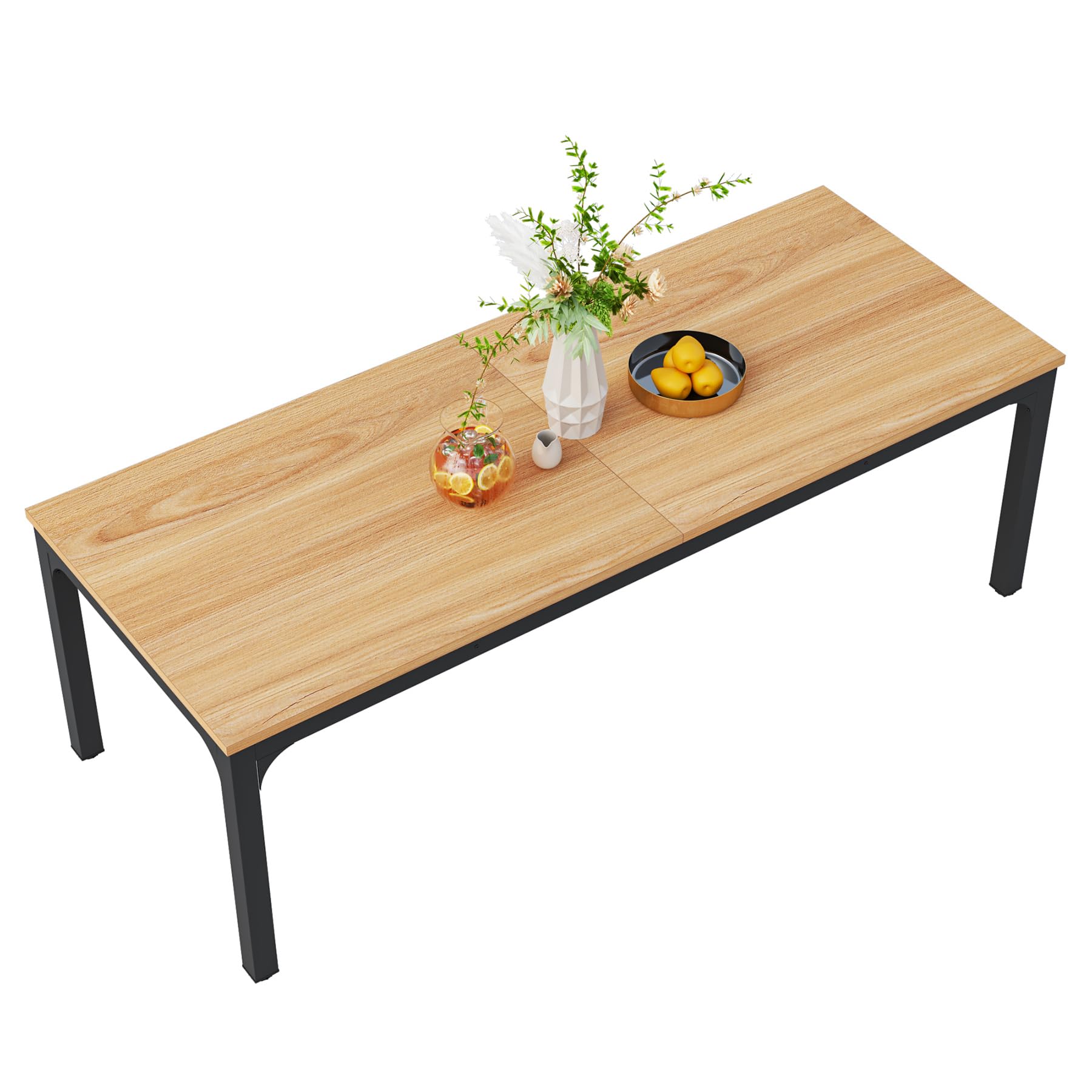 Dining Table for 6-8 Person, 180cm Long Rectangular Kitchen Dining Table for Living Room and Dining Room, 78.7 x 27.5 x 29.5 Inches(Only Table)