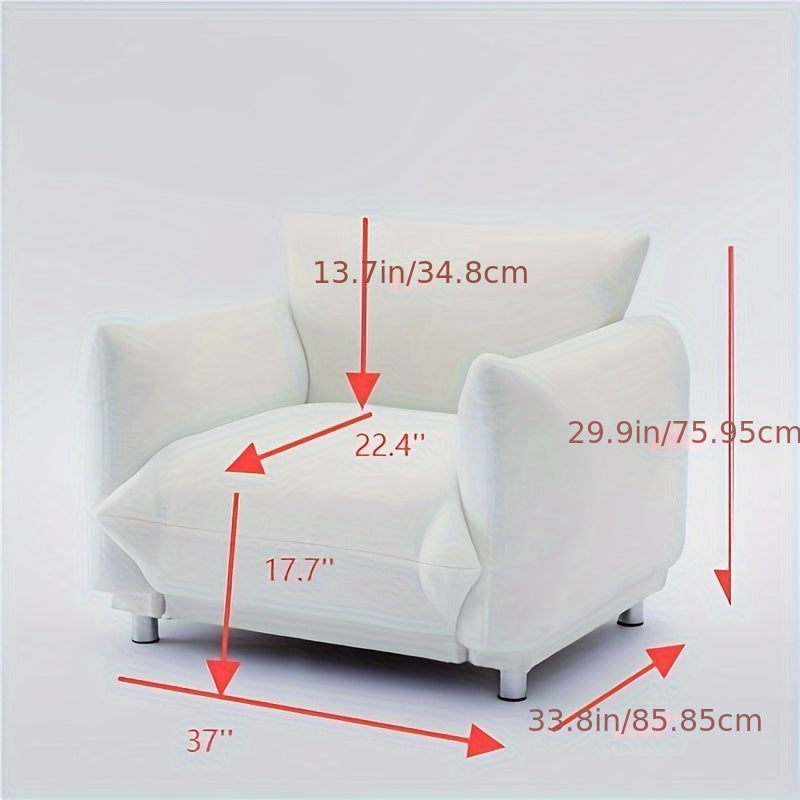 1PC Arm Chair, Soft As Bread With 4 Wooden Feet, Living Room Chair