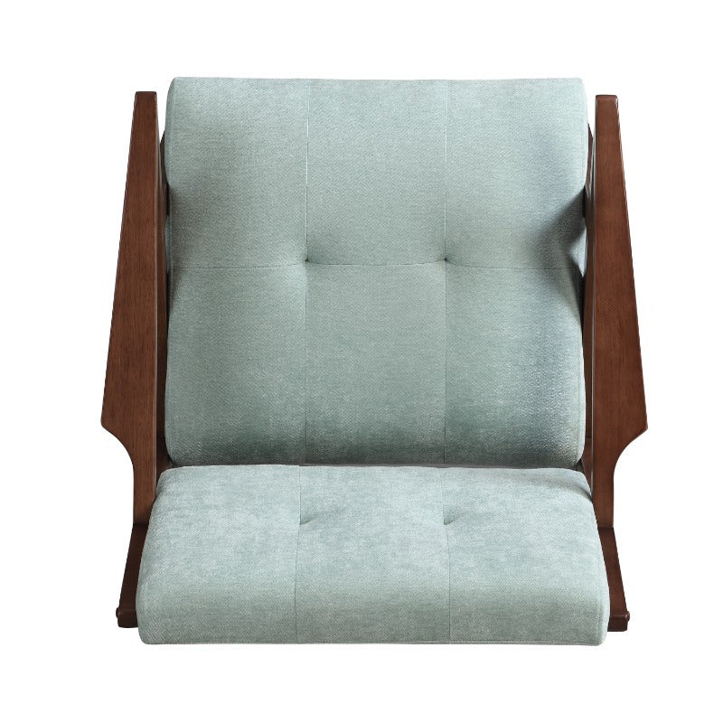 Mid-Century Modern Accent Chair, 30" with Plush Cushions, Angled Arms, Sturdy Frame, Ideal for Living, Bedroom, Office