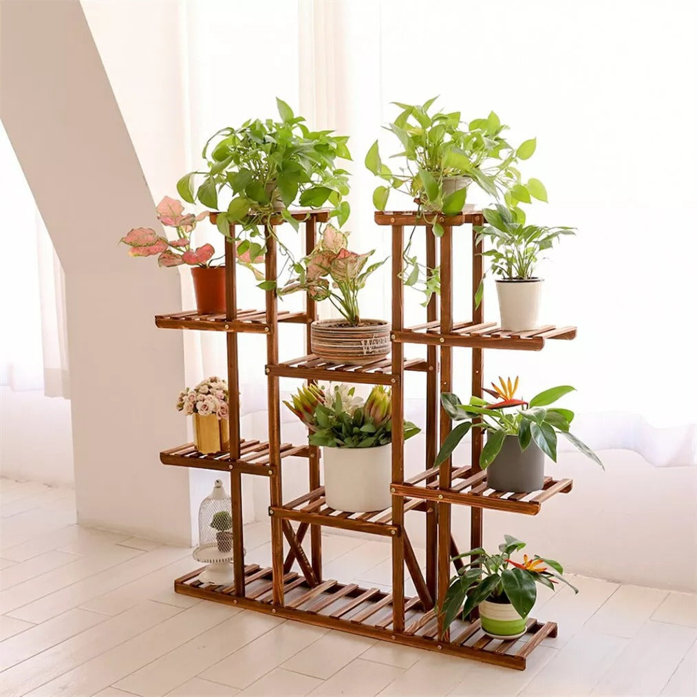 Simple Trending Plant Stand Indoor Outdoor, Heavy Duty 7 Tiered Hanging Plant Shelf for Multiple Flower Planter Holder Tall Large Rack Potted Holder Rack Multiple Flower Pot Stand Heavy Duty Plant Shelf Plant Round Supports R