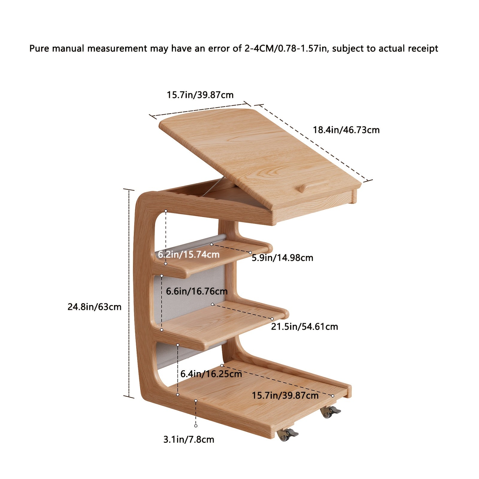 Furniture Solid Wood Bedside Table, Minimalist Modern Bedroom Storage Cabinet, Small Home Bedside Organizer, Simple Storage Table, Mobile Side Table, Free Shipping