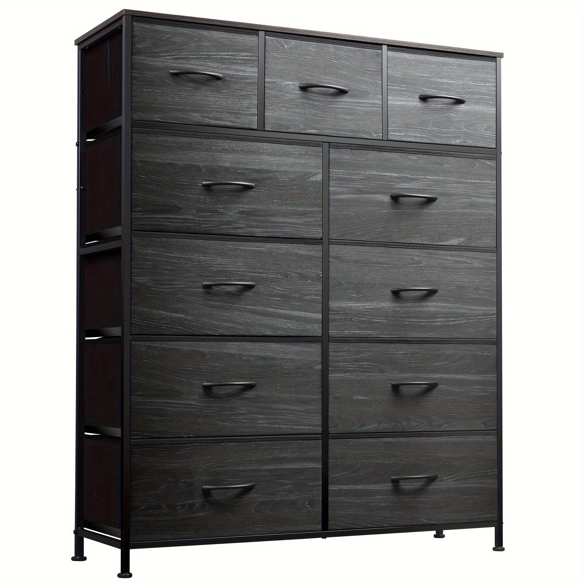 Tall Dresser for Bedroom Fabric Dresser Storage Tower Dresser & Chest of Drawers Organizer Unit with 11 Drawers Storage