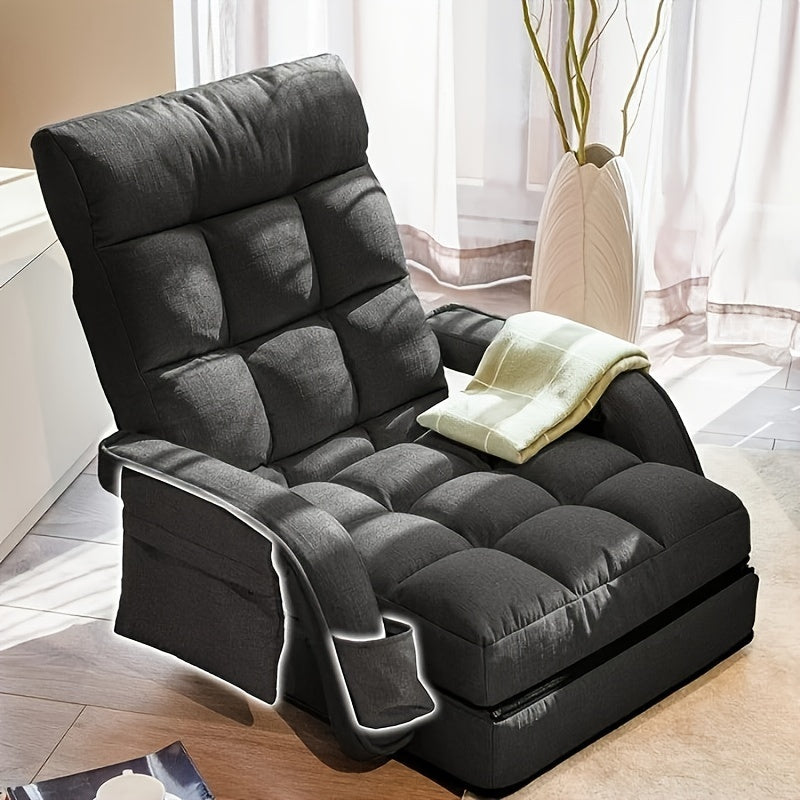 Reclining Ergonomic Floor Game Chair With Footrest