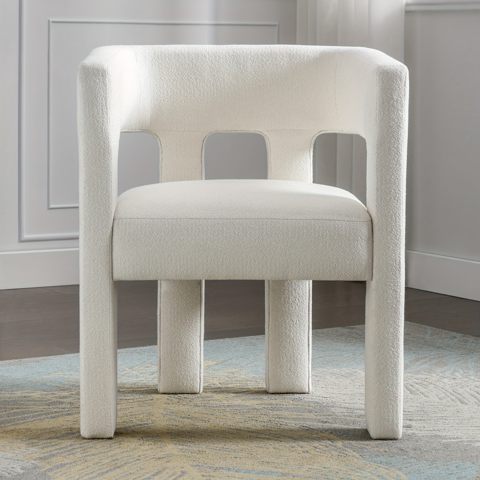 1pc Beige Velvet Accent Chair - Queen Anne Back, Ergonomic, Wooden, Artificial Board & Filled, Spot-Clean, Non-Adjustable, Ideal for Living Room, Bedroom, Dining - No Electricity Needed