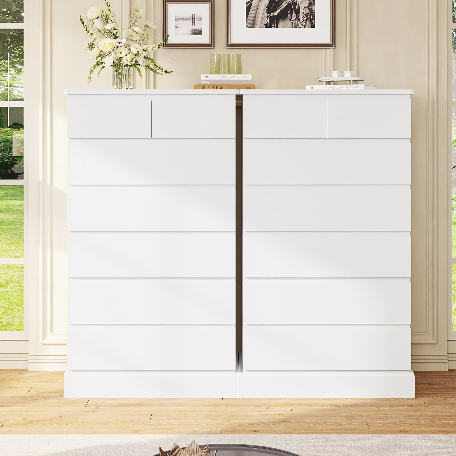 Tall Dresser With 7 Drawers For Bedroom 132cm Tall Dresser And Chest Of Drawers Modern Closet Organizer And Storage