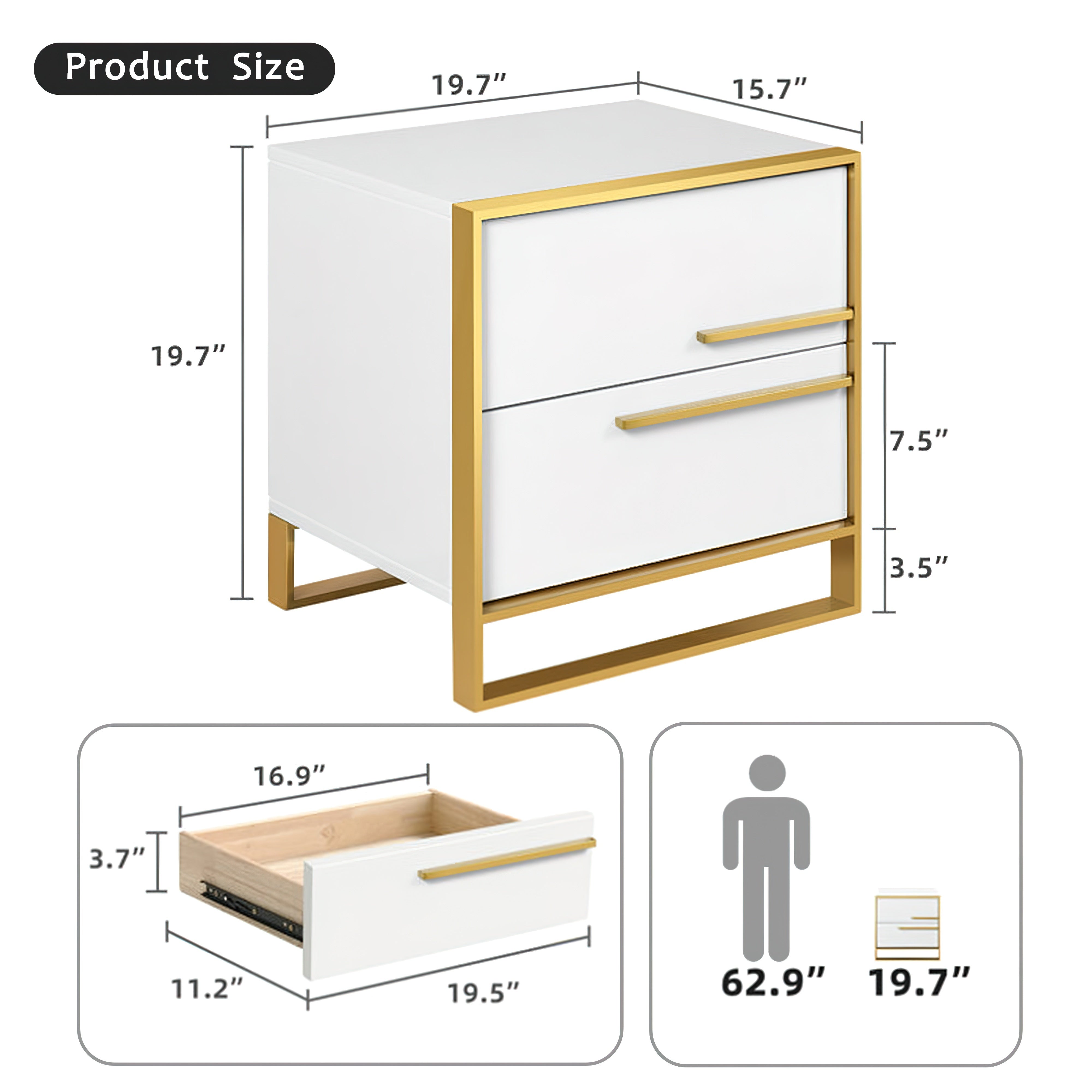 Storage Cabinet, 1 Piece,, Dresser, Nightstand, Metal Frame, Light Luxury, Suitable For: Living Room, Bedroom, White, 1 Item Or Less, Nightmare Before Christmas, Organizer