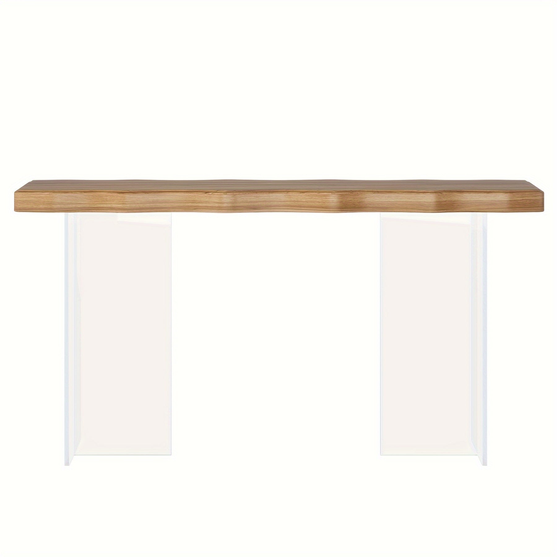 New trend 47 inches, acrylic leg narrow sofa table, transparent leg console table for entryway living room