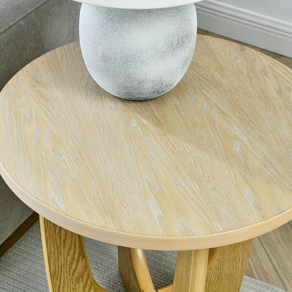 Round Coffee Table 91cm Round Wooden Small Table Suitable for Bedrooms Living Rooms Reception Rooms A Small Sofa Side