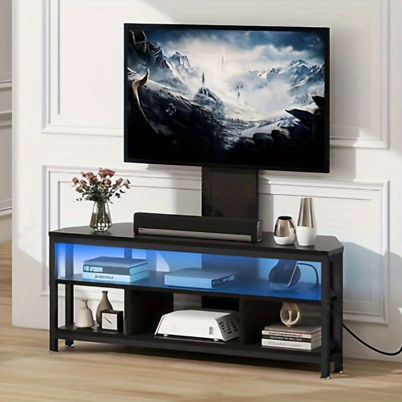 65- Inch TV Stand with Mount and Power Outlet, Entertainment Center Storage