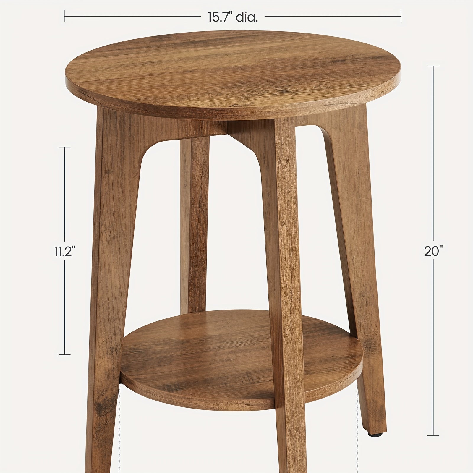 Round End Table Farmhouse End Table Coffee Table Round End Table Small Table End Tables Living Room Corner Table Drink Table, for Office, Bathroom, Hallway, Closet, Kitchen, End Table, Compact, Space-Saving, And Easy to Assem