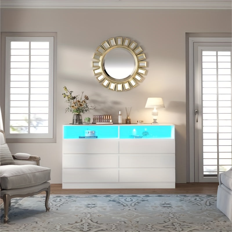 6 Drawer Dresser with for Bedroom Accent Chests of Drawers - Dresser Westberry Furniture