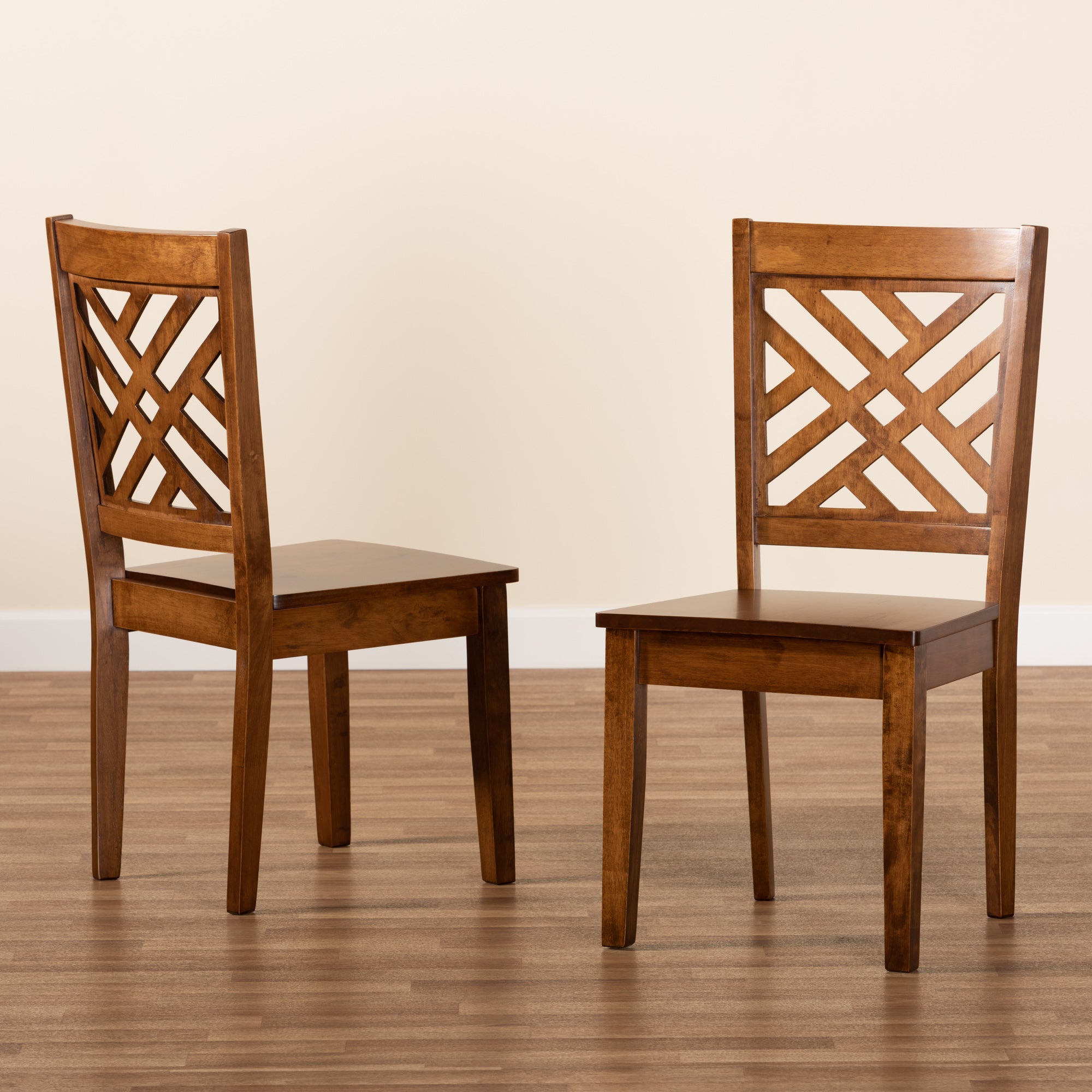 Caron Wood 2-Piece Dining Chair Set