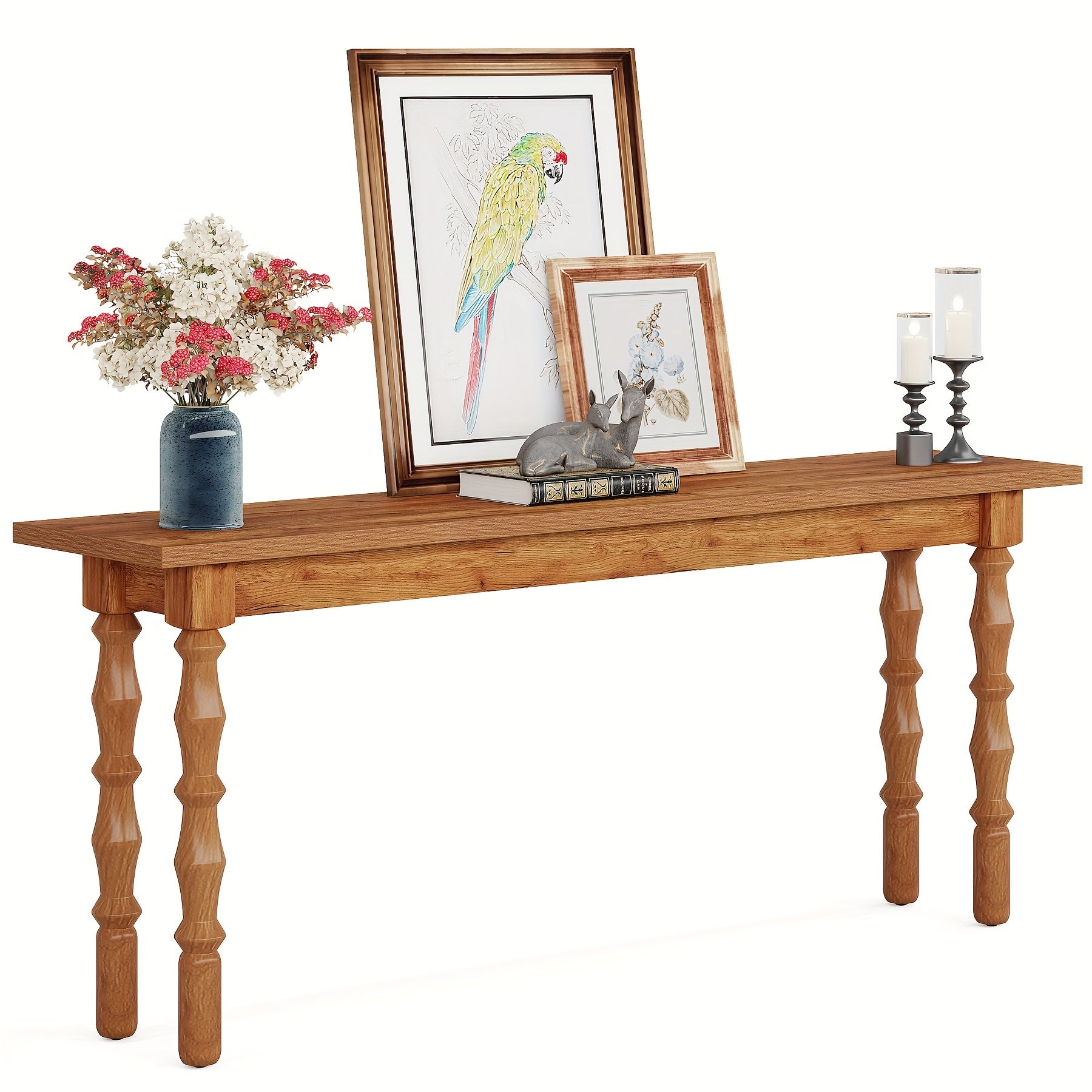 70.9-Inch Extended Length Entryway Console Table, Slim Sofa Table With Solid Wood Legs, Ideal For Living Room, Foyer, Hallway, Or Entrance, Desk & Drawer Organizer for Home Storage