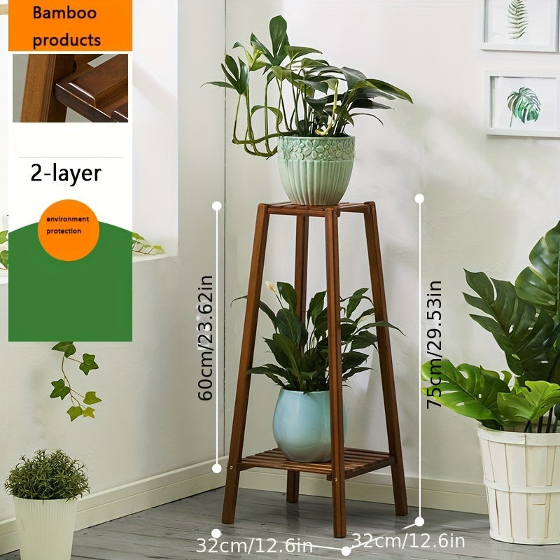 Balcony Flower Rack, Multi-layer Indoor Floor To Ceiling Outdoor Living Room Flower Rack, Sub Flower Pot Rack, Hanging Potted Plant Rack, And A Few Flowers