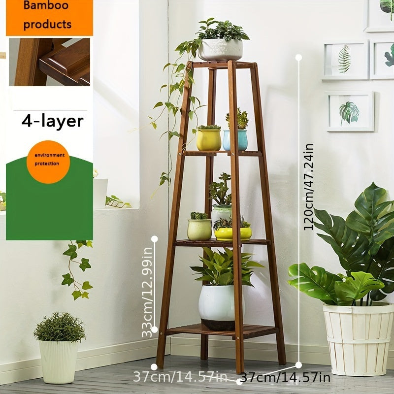 Balcony Flower Rack, Multi-layer Indoor Floor To Ceiling Outdoor Living Room Flower Rack, Sub Flower Pot Rack, Hanging Potted Plant Rack, And A Few Flowers