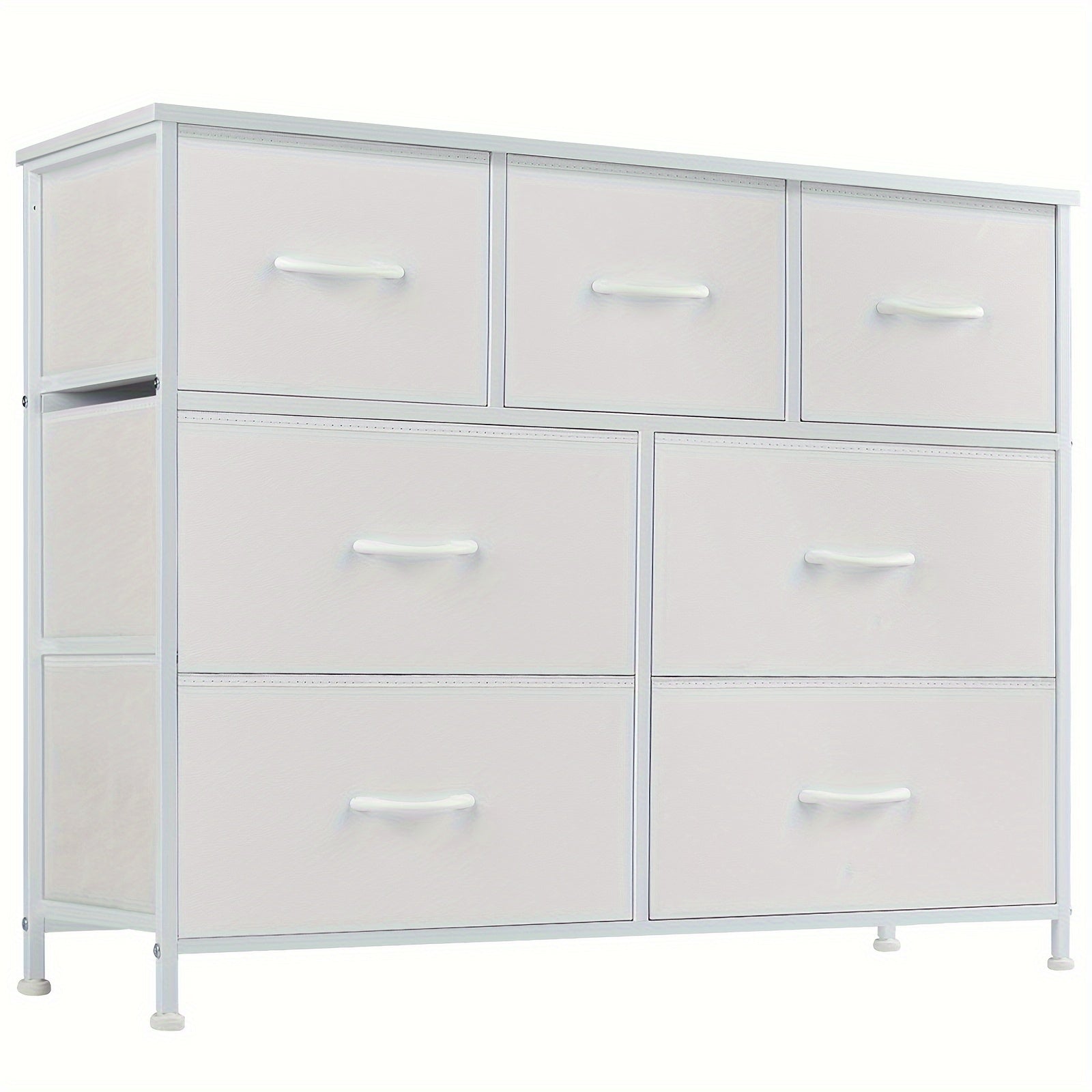 Bedroom Dresser 7 Fabric Drawer Dresser Storage Cabinet Organizer Dresser And Chest Of Drawers Storage Cabinet