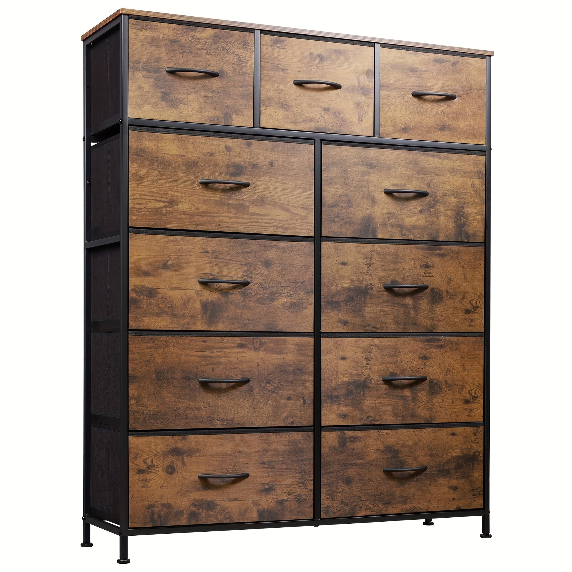 Tall Dresser for Bedroom Fabric Dresser Storage Tower Dresser & Chest of Drawers Organizer Unit with 11 Drawers Storage