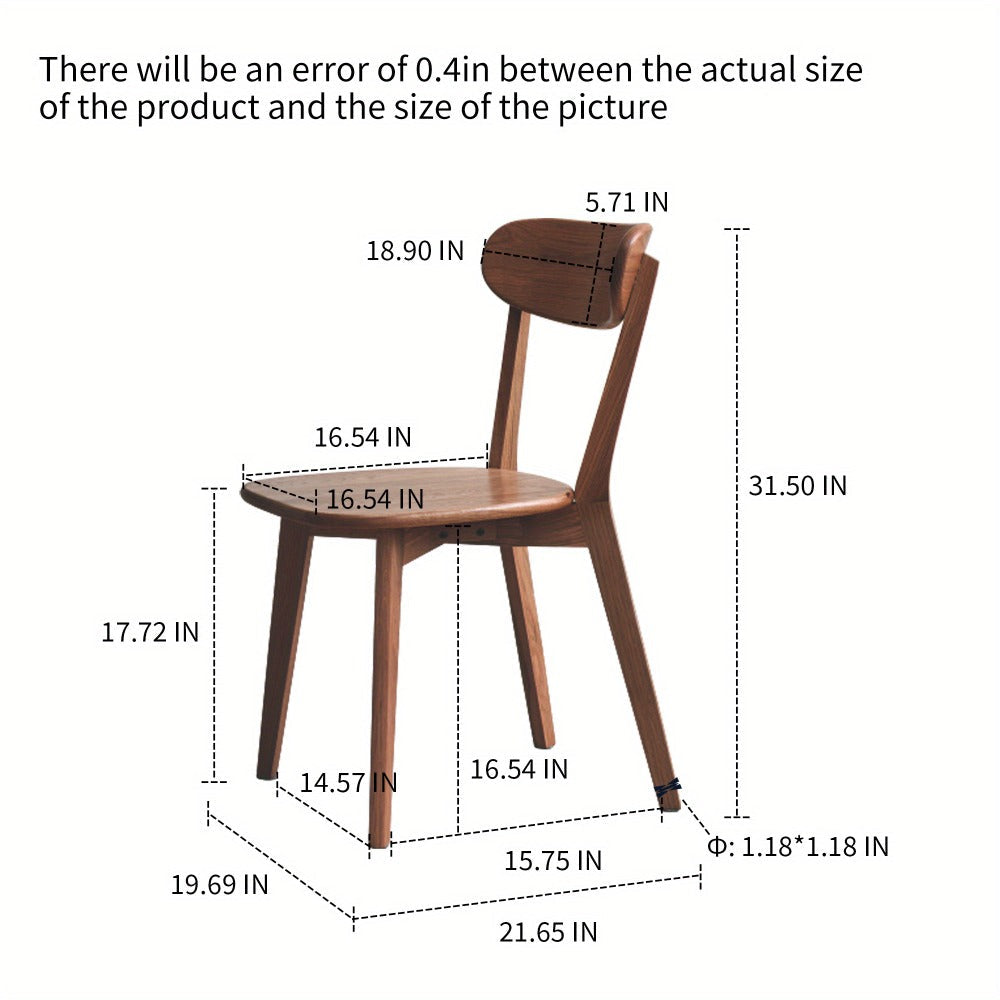 Dining table, backrest chair, commercial negotiation chair, wooden FAS grade oak, natural wood, North American manufacturing, 100 dust-free wooden chair, solid chair, table and chair, wooden living room chair, 46.5 54 80 cm l