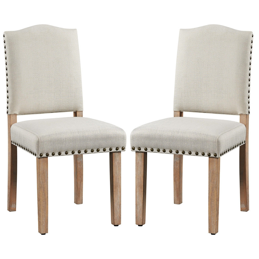 Dining Room Chairs Upholstered Kitchen Chairs Side Chairs with Solid Wood Legs and Nailhead for Home, Kitchen, Dining Room