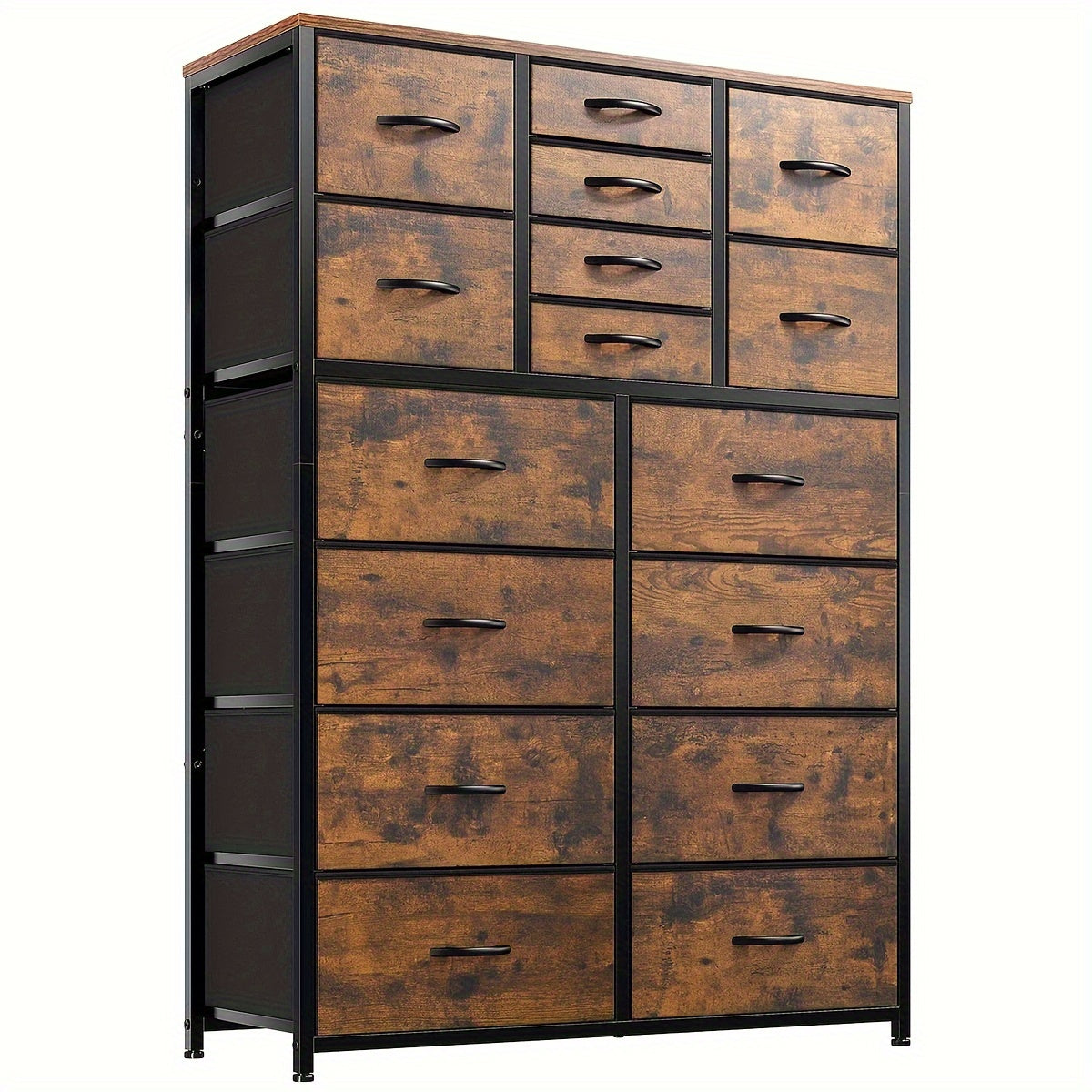 Dresser For Bedroom With 16 Drawer, Dressers & Chests Of Drawers, Tall Dresser For Bedroom, Fabric Dresser Bedroom Furniture With Drawer For Closet Entryway, Dresser Organizer With Fabric Bins For Lab