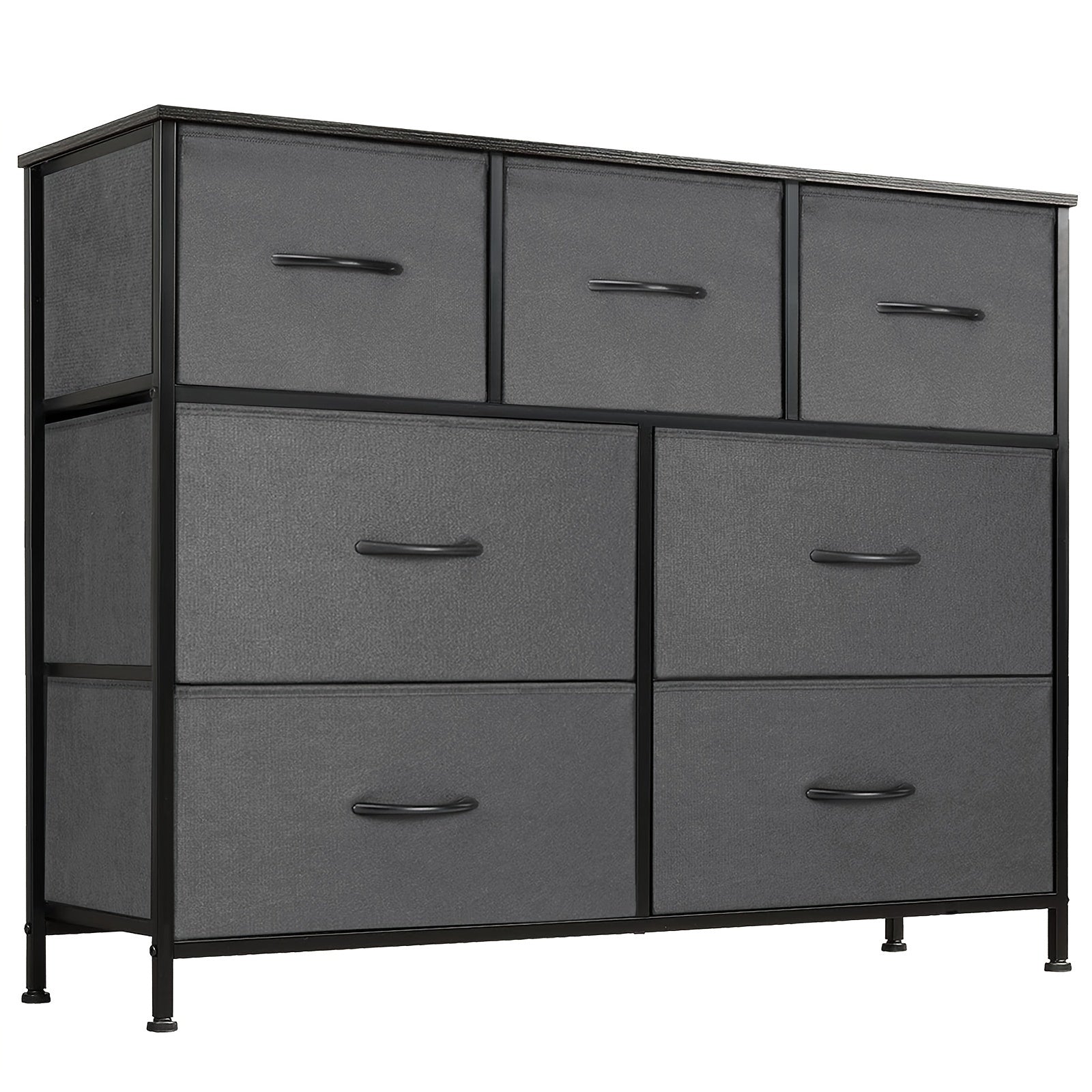 Bedroom Dresser 7 Fabric Drawer Dresser Storage Cabinet Organizer Dresser And Chest Of Drawers Storage Cabinet