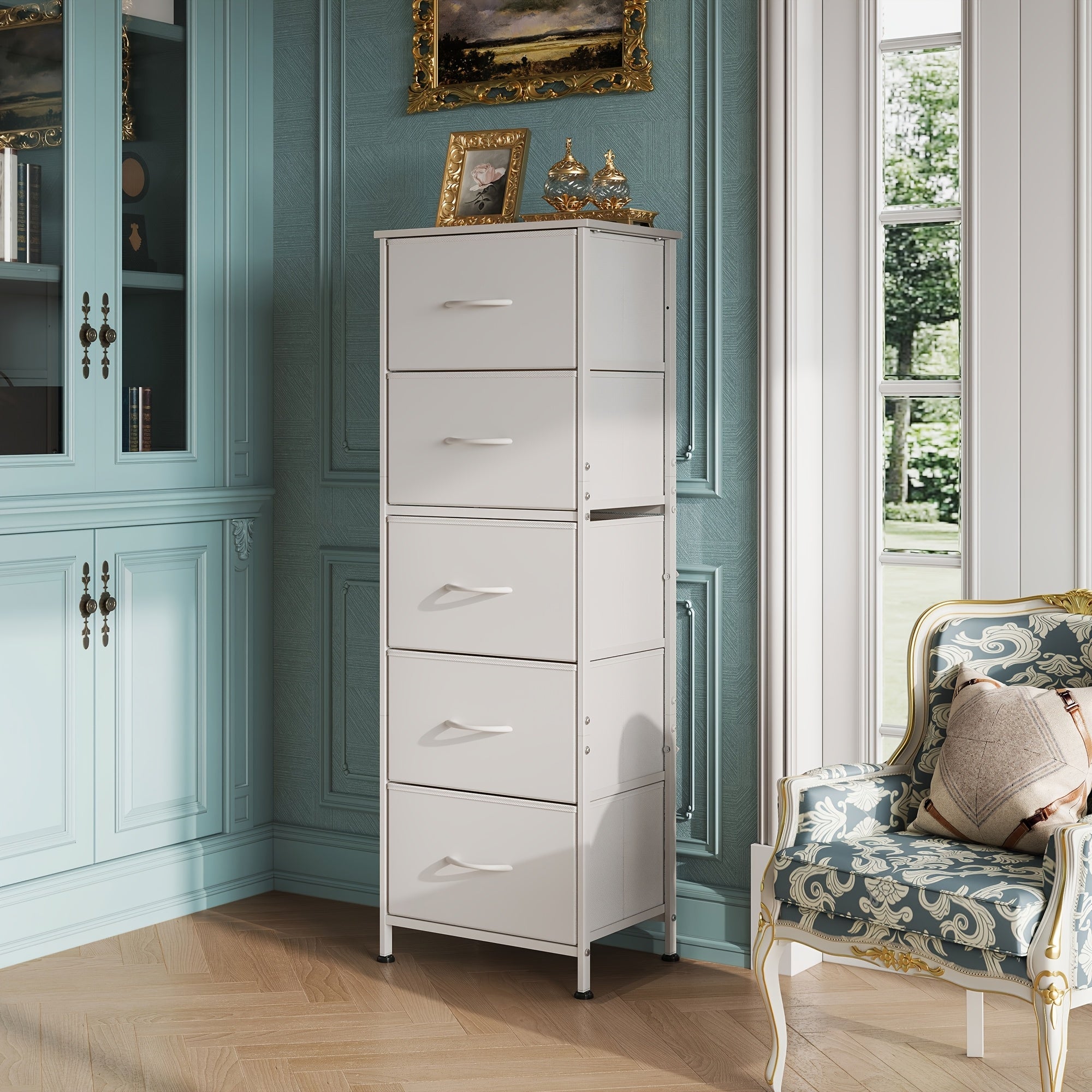 16 Drawers Dresser Tall Dresser for Bedroom Closet Hallway Storage Dresser Organizer unit Large Dressers & Chests