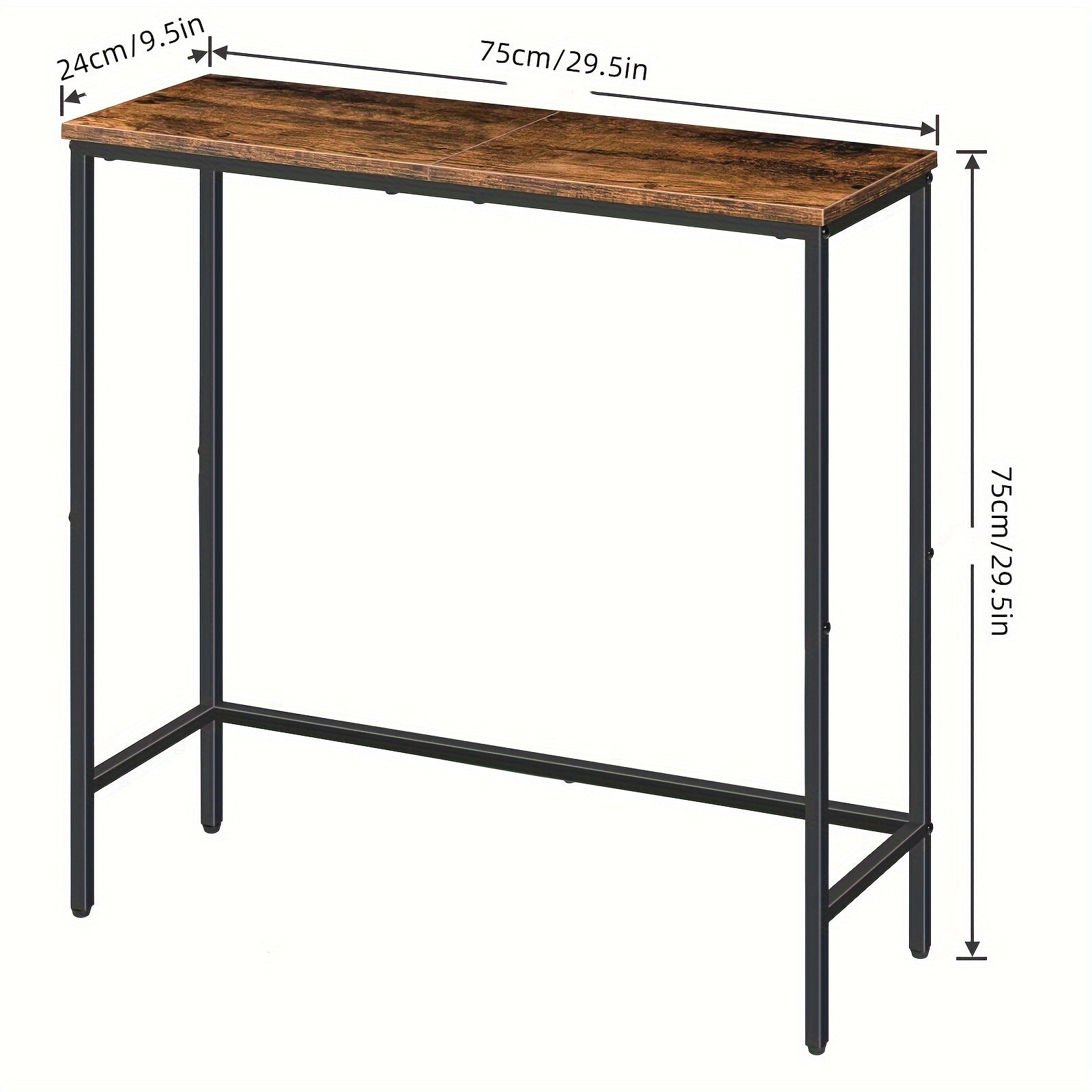 Narrow Console Table 29.5’’ Small Entryway Table Thin Sofa Table Side Table Display Table For Hallway Bedroom Living