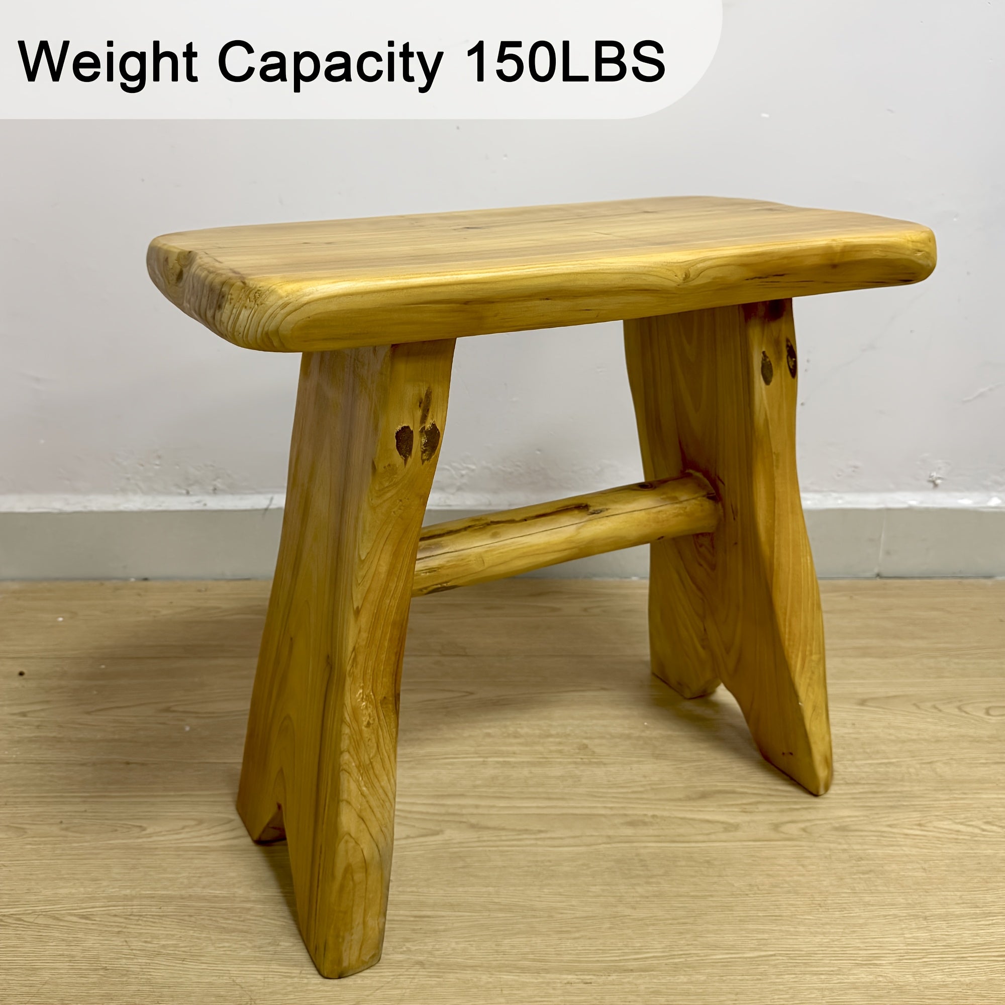 1pc Unique Tree Stump-Inspired Wooden Side Table & Plant Stand - Handcrafted Cedar Stool with Natural Wood Grain, Durable & Ready to Use, Ideal for Living Room, Bedroom, Patio - Indoor/Outdoor Versatility