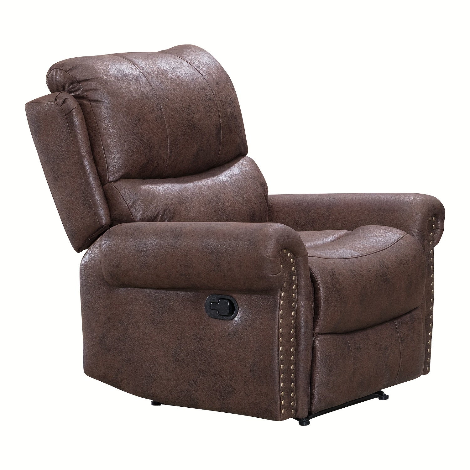 Single Sofa Chair Home Theater Chair Leather Casual Cushioned Chair Ergonomic Footrest Angle Adjustable Sofa