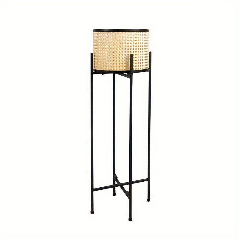 Modern Minimalist Japanese-Inspired Metal Plant Stand - Versatile Indoor Flower Pot Holder for Living Room & Balcony Decor, Polished Finish