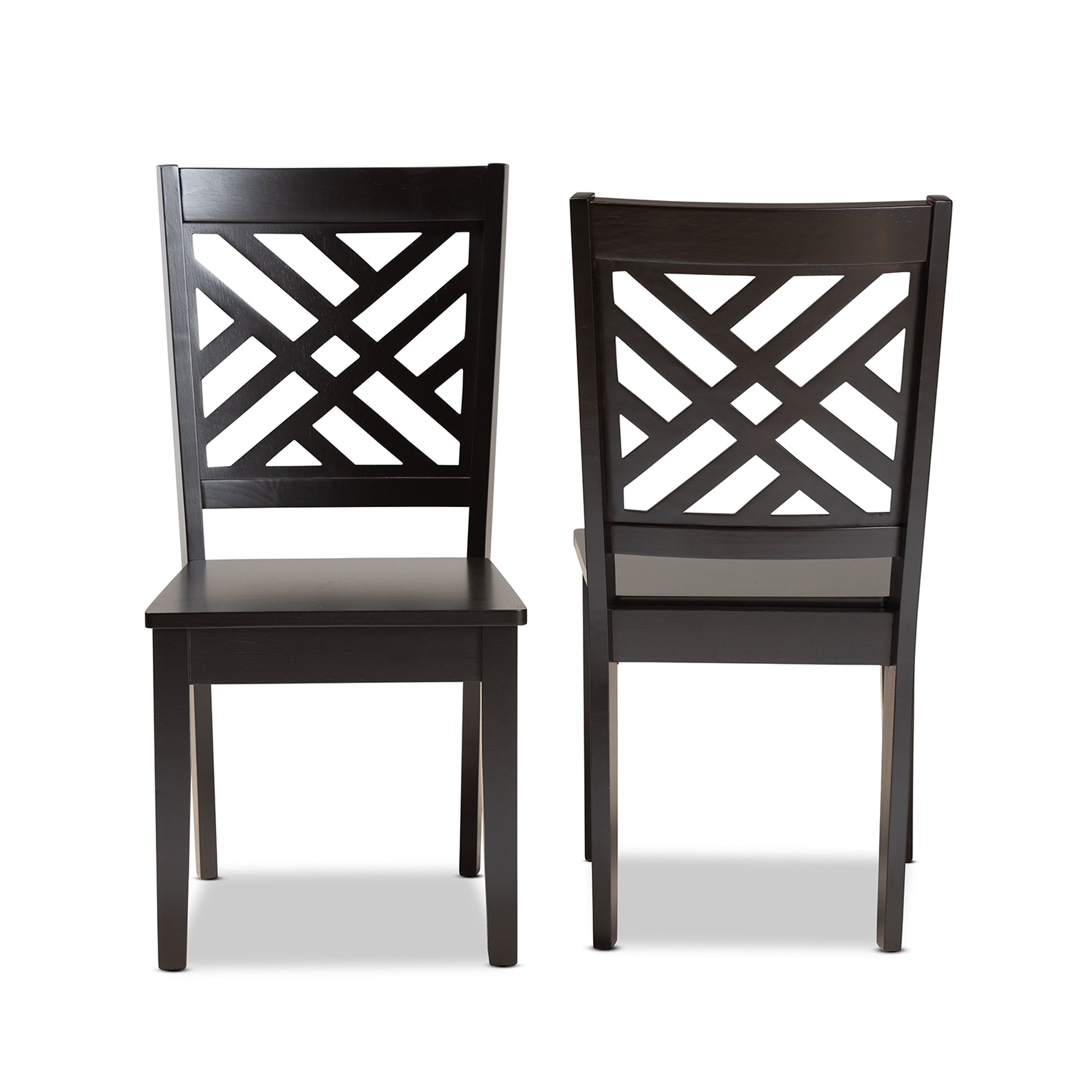 Caron Wood 2-Piece Dining Chair Set