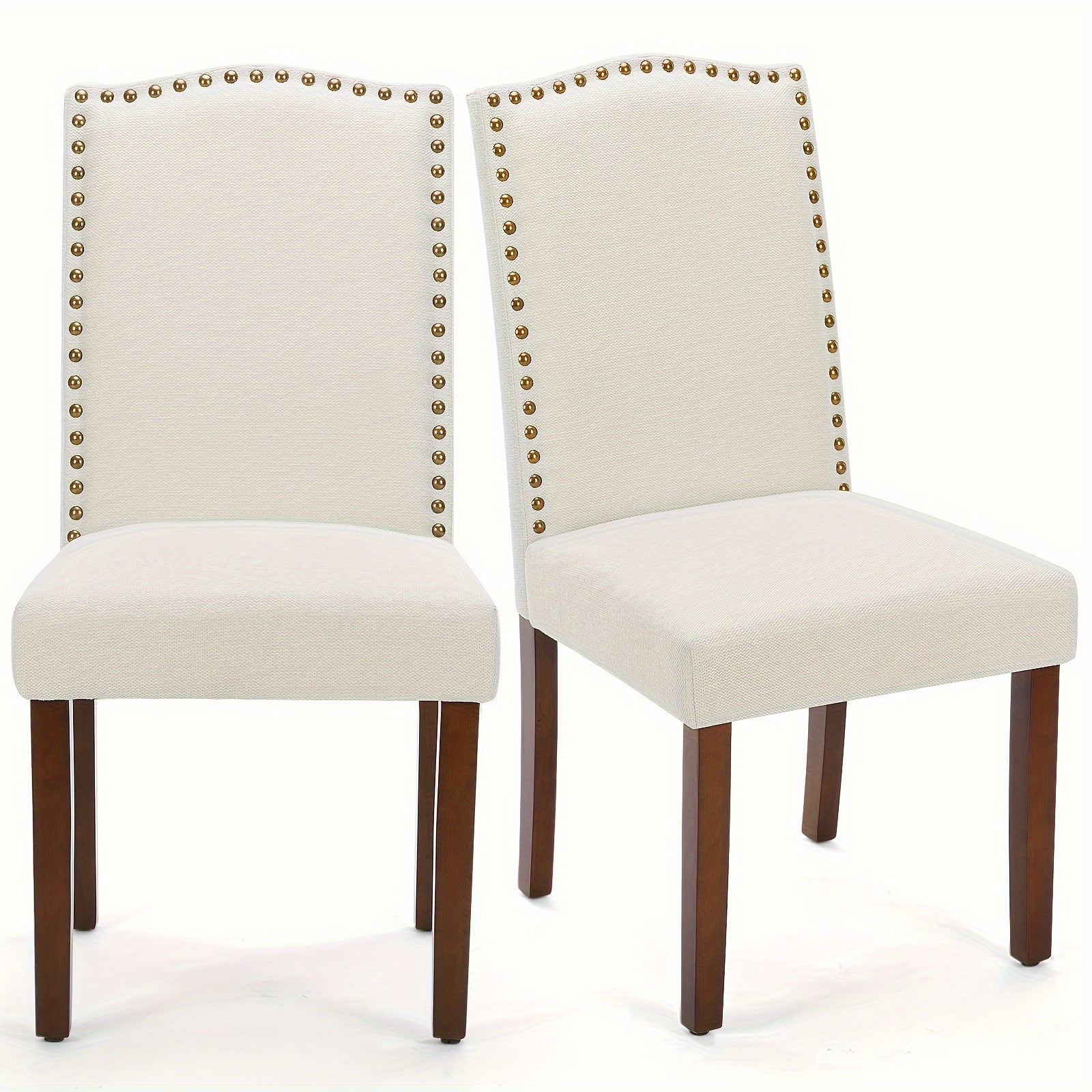 Dining Chairs Set Of 2, Comfy Upholstered Dining Room Chair Sturdy Wood Legs, Dining Room Kitchen Side Chair For Dining Room, Bedroom, Living Room