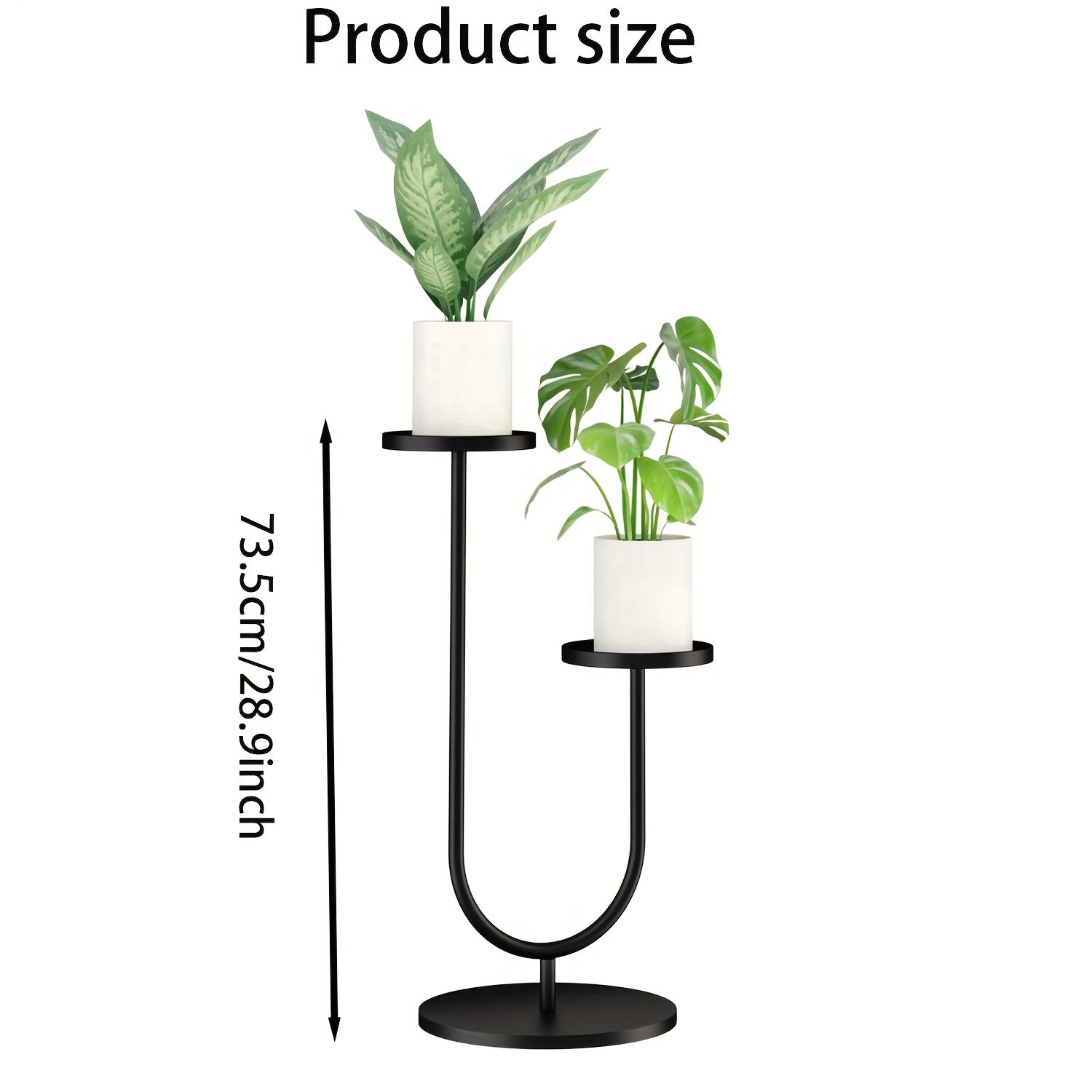 1set Plant Stand Indoor, Corner Plant Stand, 2 Potted Metal Planter Stand for Window Garden Balcony Living Room Outdoor