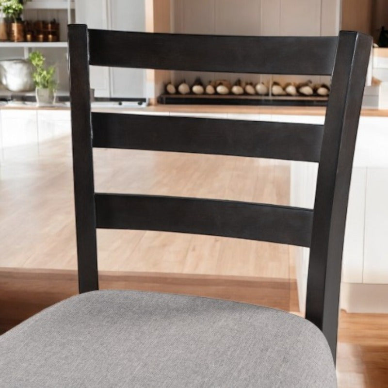 Set of 4 Counter Height Dining Chair with Padded Seats Elegant Espresso Finish Comfortable for Daily Use Sturdy