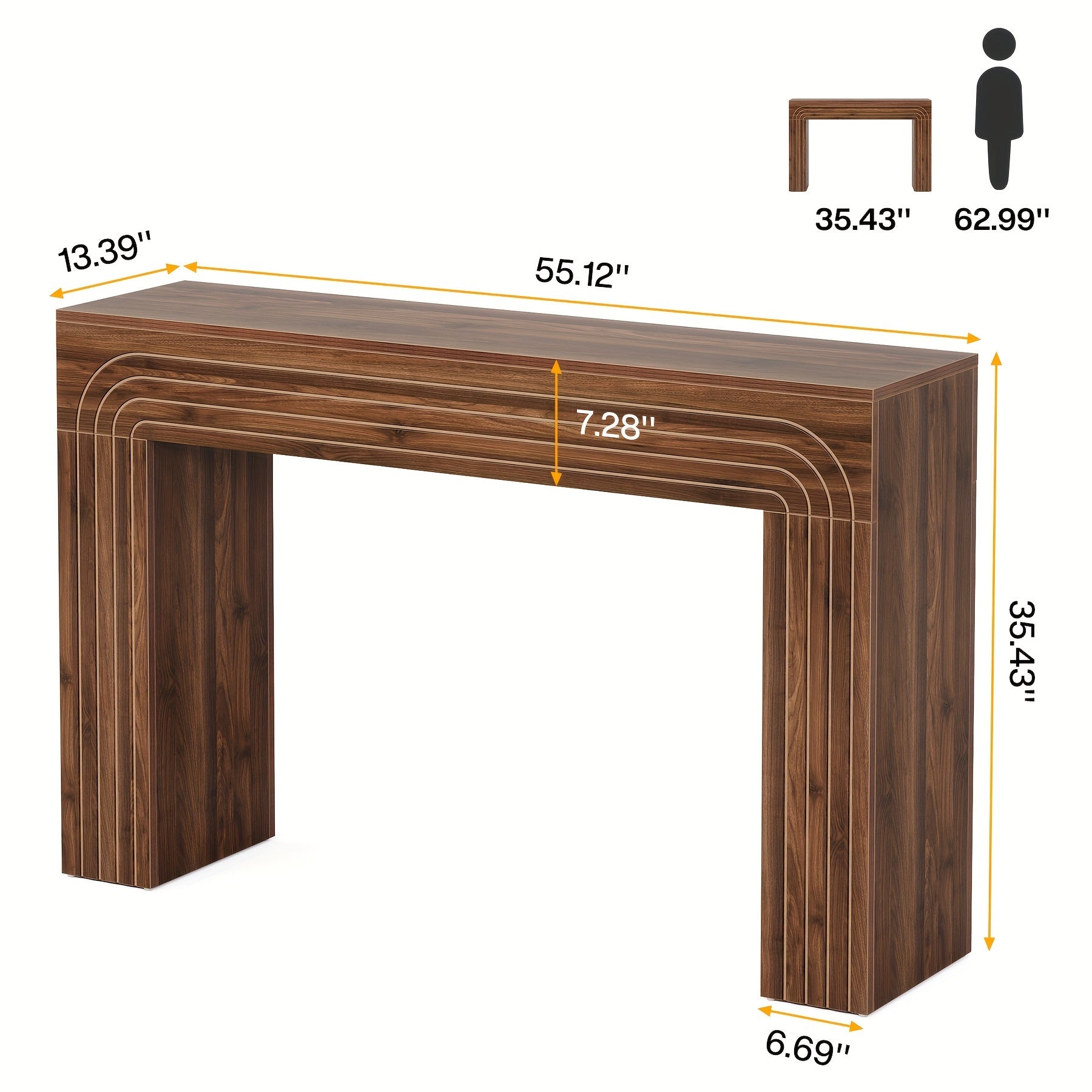 Farmhouse Style Console Table, 47 Inch Foyer Console Table With Storage, Modern Corridor Decorative Table, Suitable For Living Room And Entrance