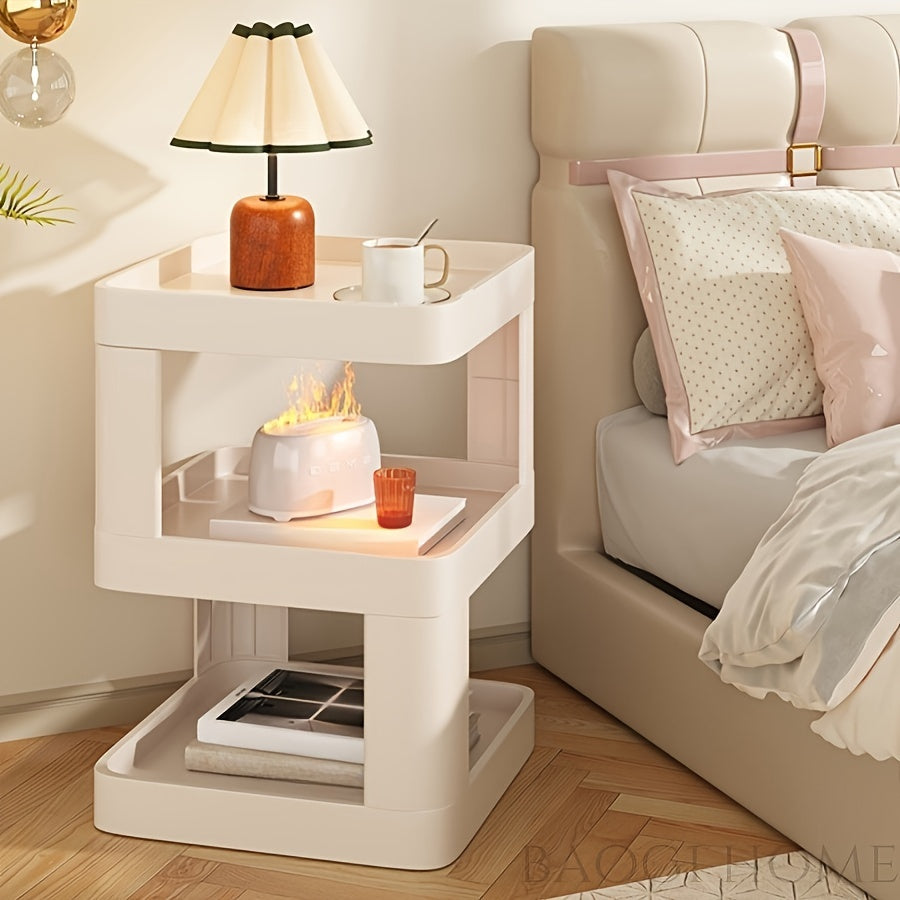 Nordic creative bedside table storage and storage table, light luxury sofa corner table, modern living room minimalist internet celebrity small edge table