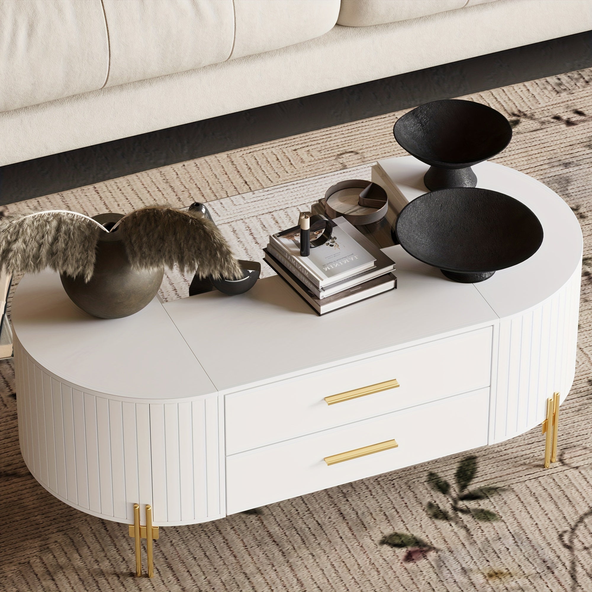 White Wooden Coffee Table - Exquisite, Elegant, And Simply Stunning