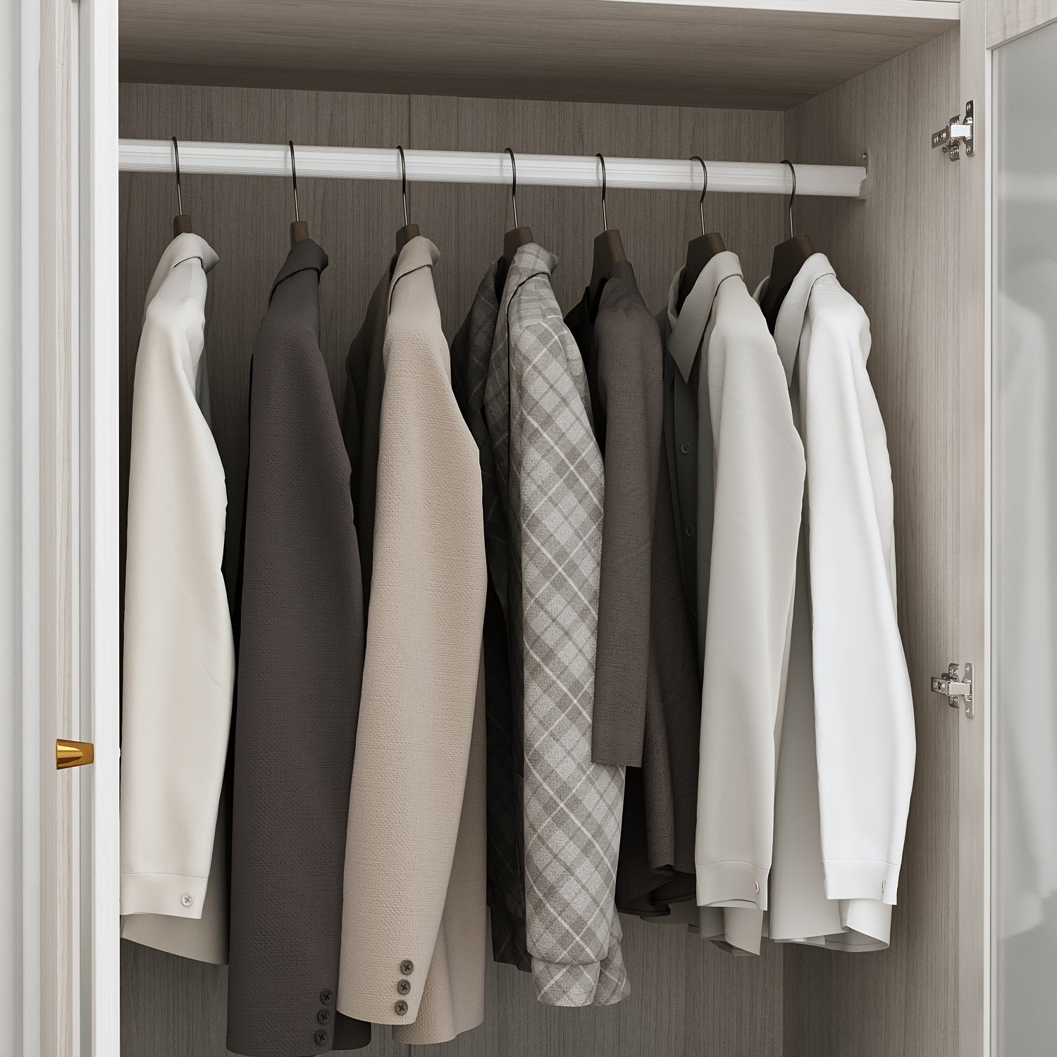 Wardrobe Armoire Closet With Frosted Glass Doors Wardrobe Cabinet With Hanging Rod And Drawers Clothes Wardrobe