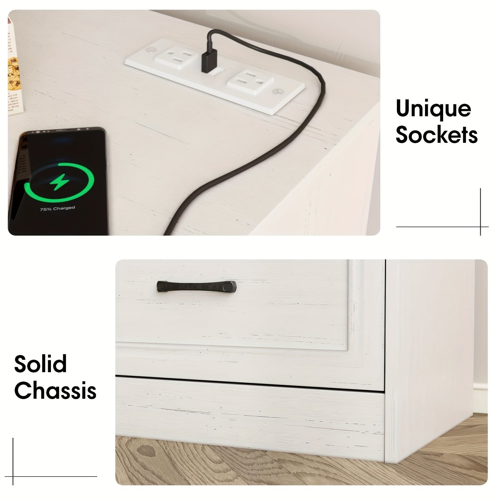 Hall storage cabinet 6 drawers wide dressing storage box with charging station corridor storage cabinet wooden storage