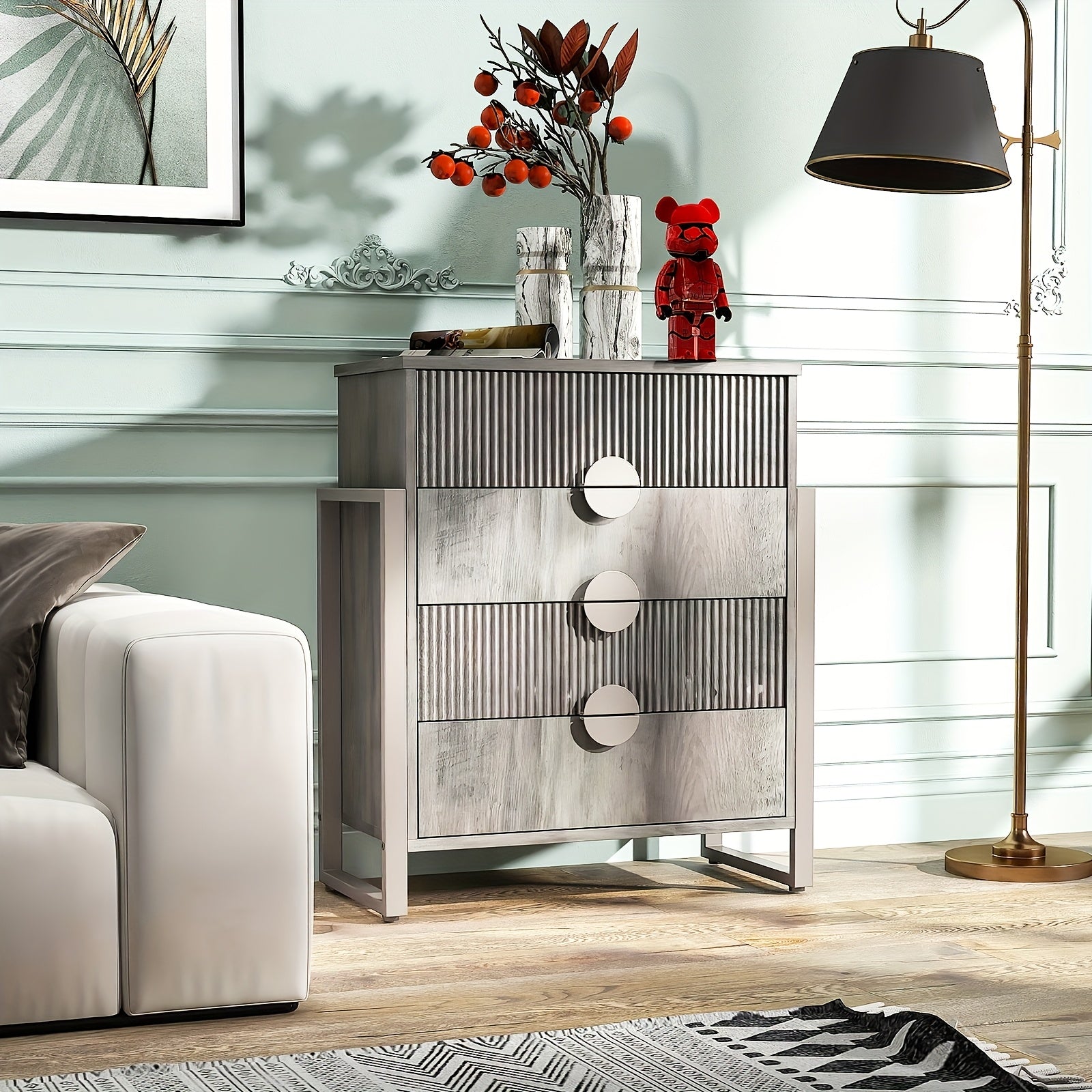 Dressers for Bedroom 4/8 storage compartment Dresser Chest Of Drawers with Metal Frame Storage Organizer Unit