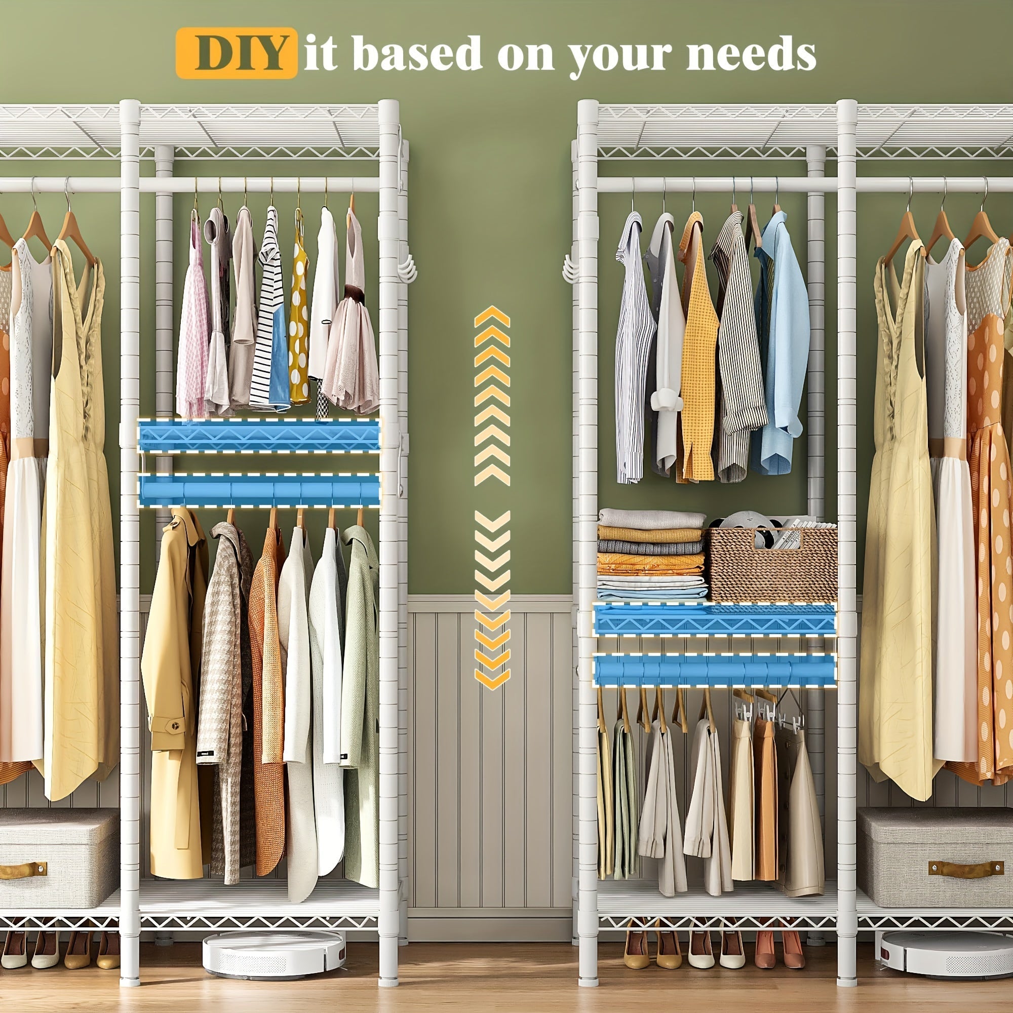 Clothes Rack Clothing Rack Heavy Duty Clothing Racks For Hanging Clothes 910LBS Metal Garment Rack Heavy Duty Clothes