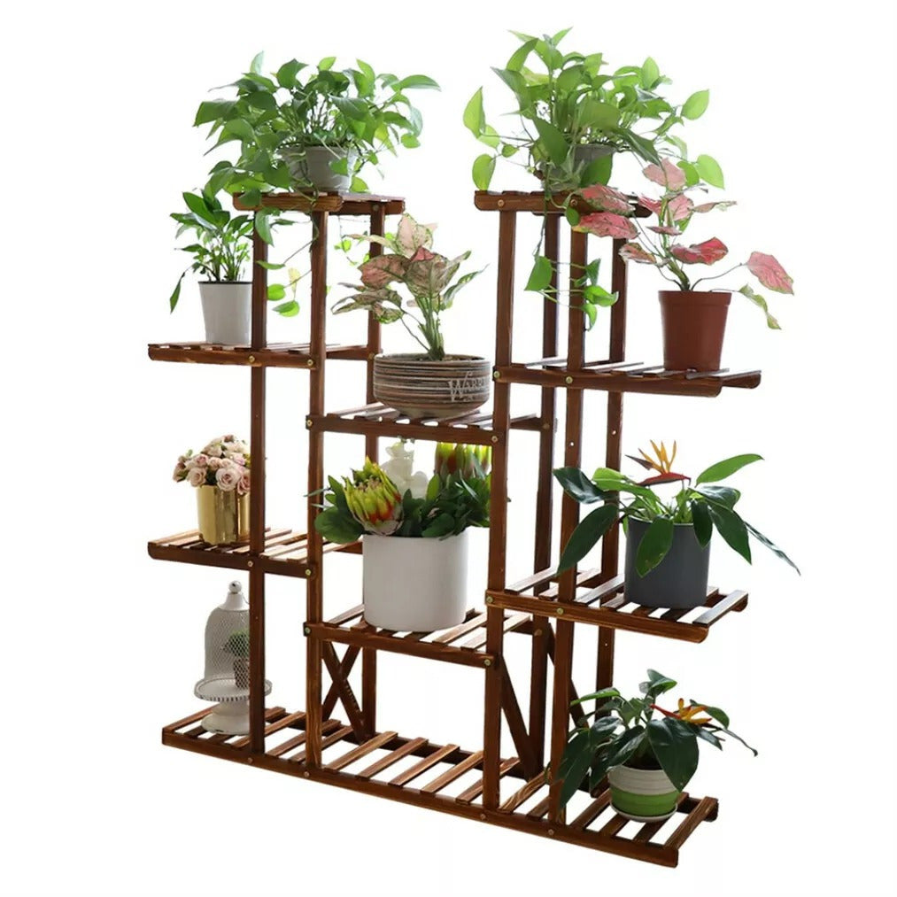 Simple Trending Plant Stand Indoor Outdoor, Heavy Duty 7 Tiered Hanging Plant Shelf for Multiple Flower Planter Holder Tall Large Rack Potted Holder Rack Multiple Flower Pot Stand Heavy Duty Plant Shelf Plant Round Supports R