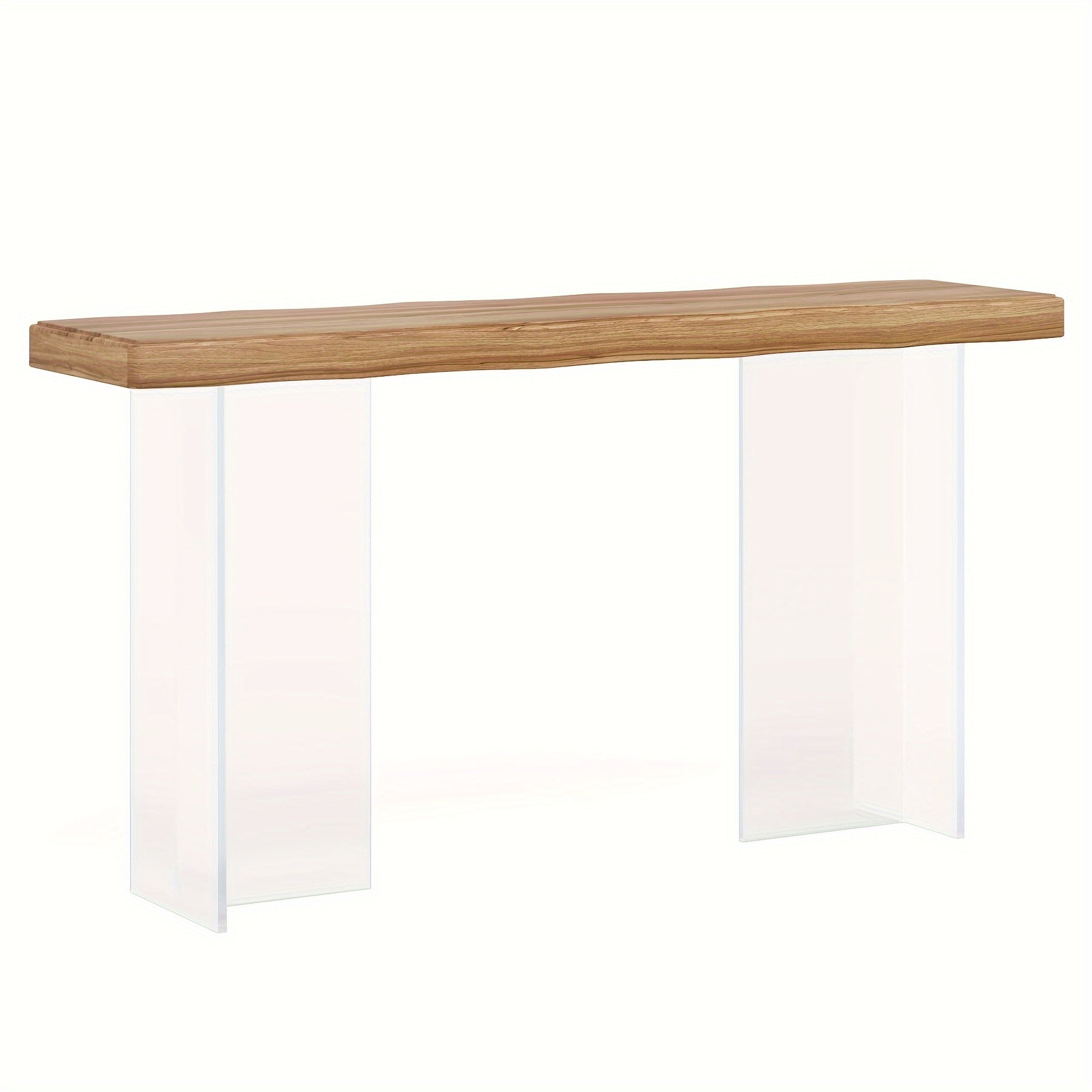 New trend 47 inches, acrylic leg narrow sofa table, transparent leg console table for entryway living room