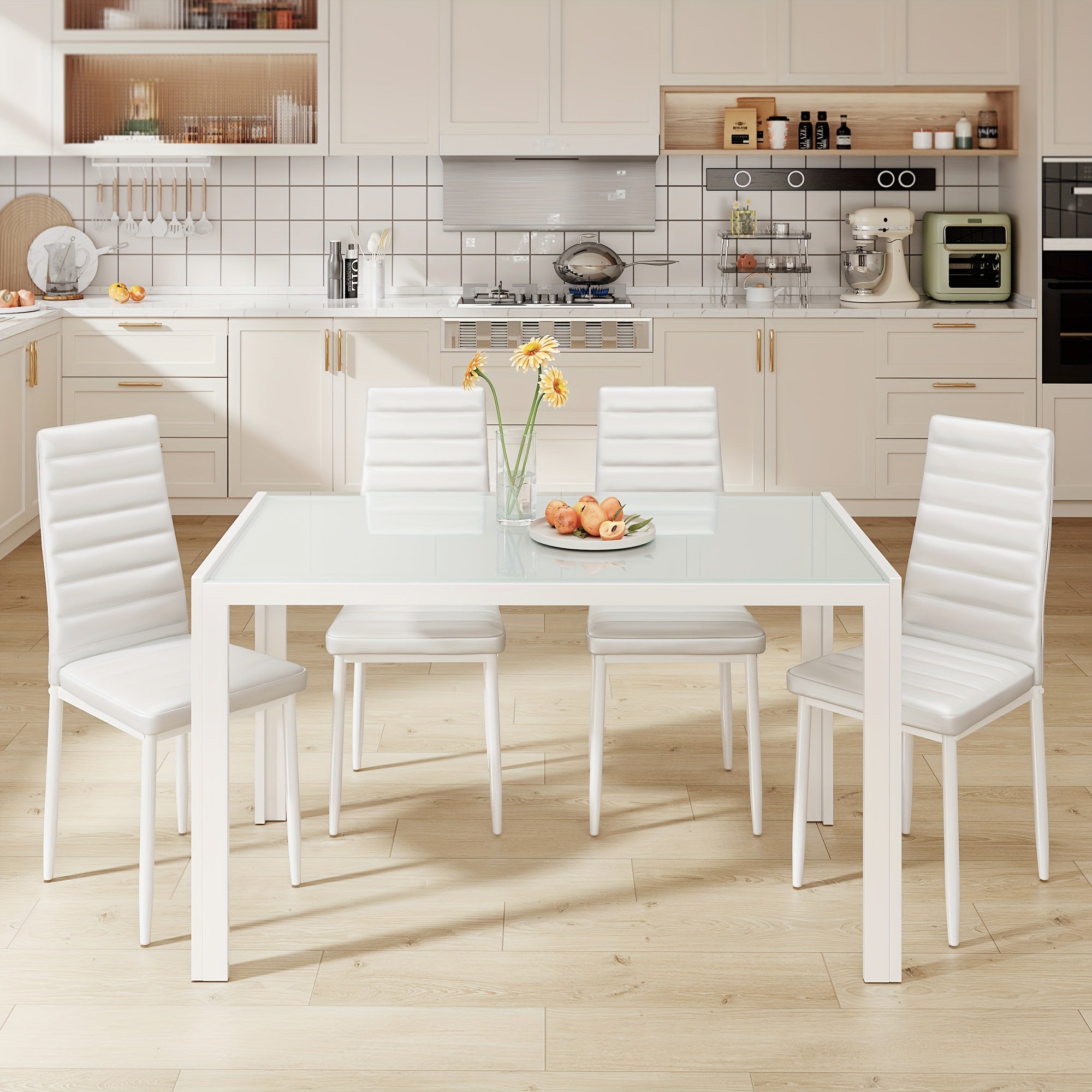 '-B Four-person Dining Table and Chair Set