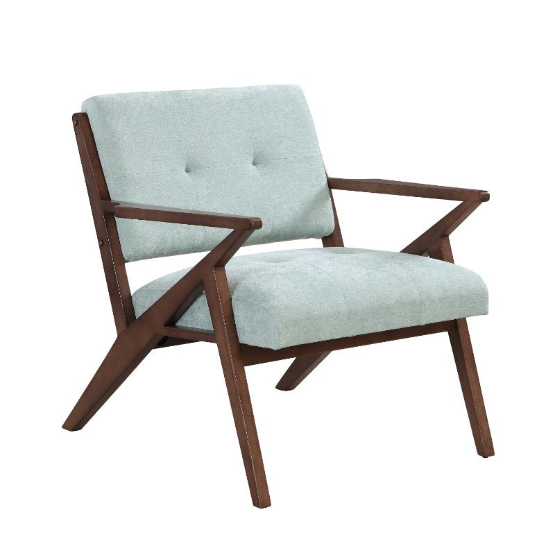 Mid-Century Modern Accent Chair, 30" with Plush Cushions, Angled Arms, Sturdy Frame, Ideal for Living, Bedroom, Office