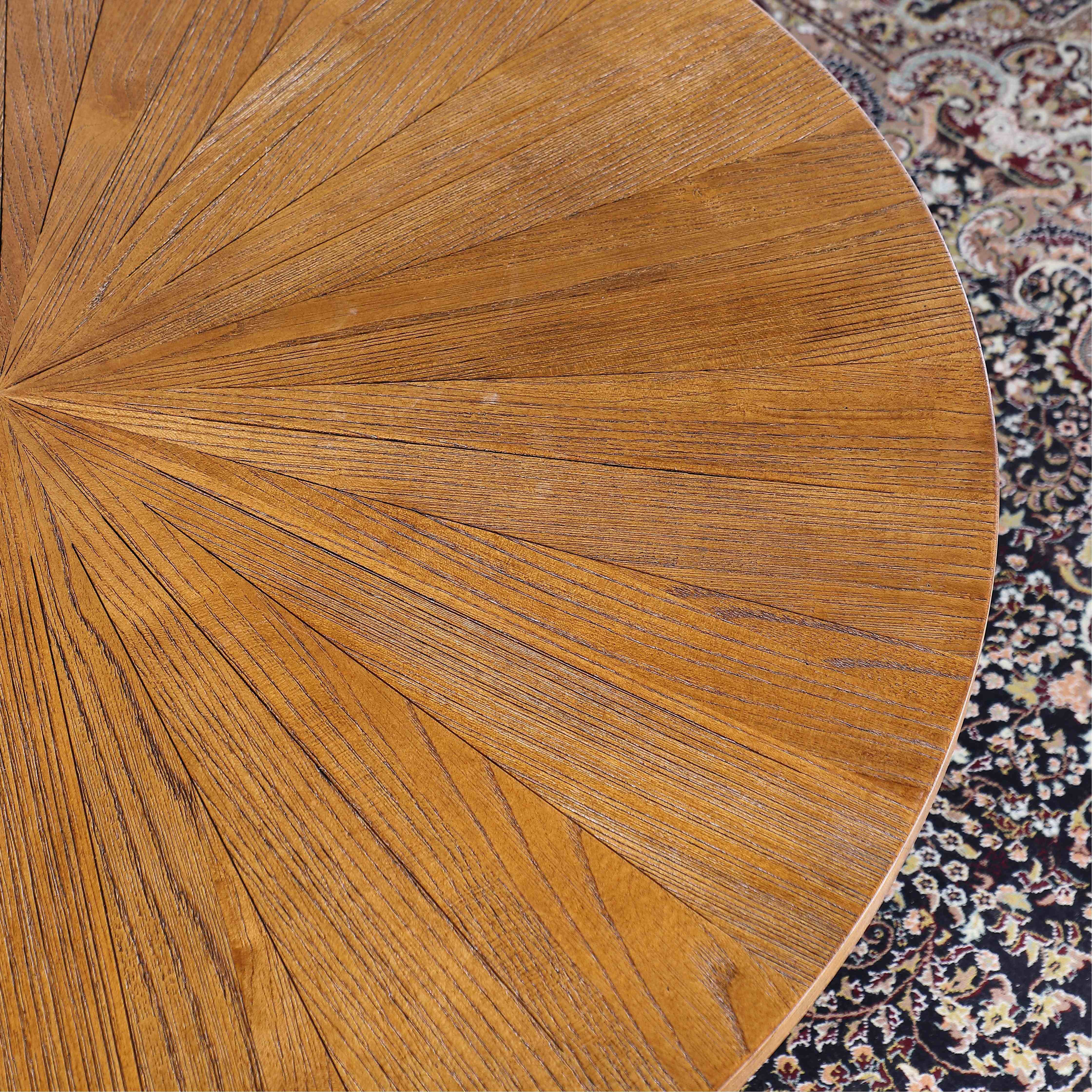 Rustic 2-Tier Round Wooden Coffee Table with Storage - Easy Assembly, Perfect for Living Room & Apartment Decor