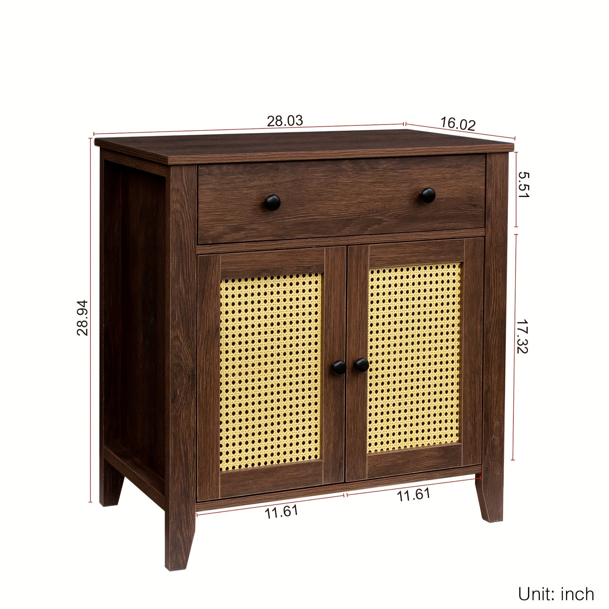 Rattan Nightstand Mid Century Modern Nightstand With Rattan Decorated Door And Adjustable Shelf Bedside Storage End